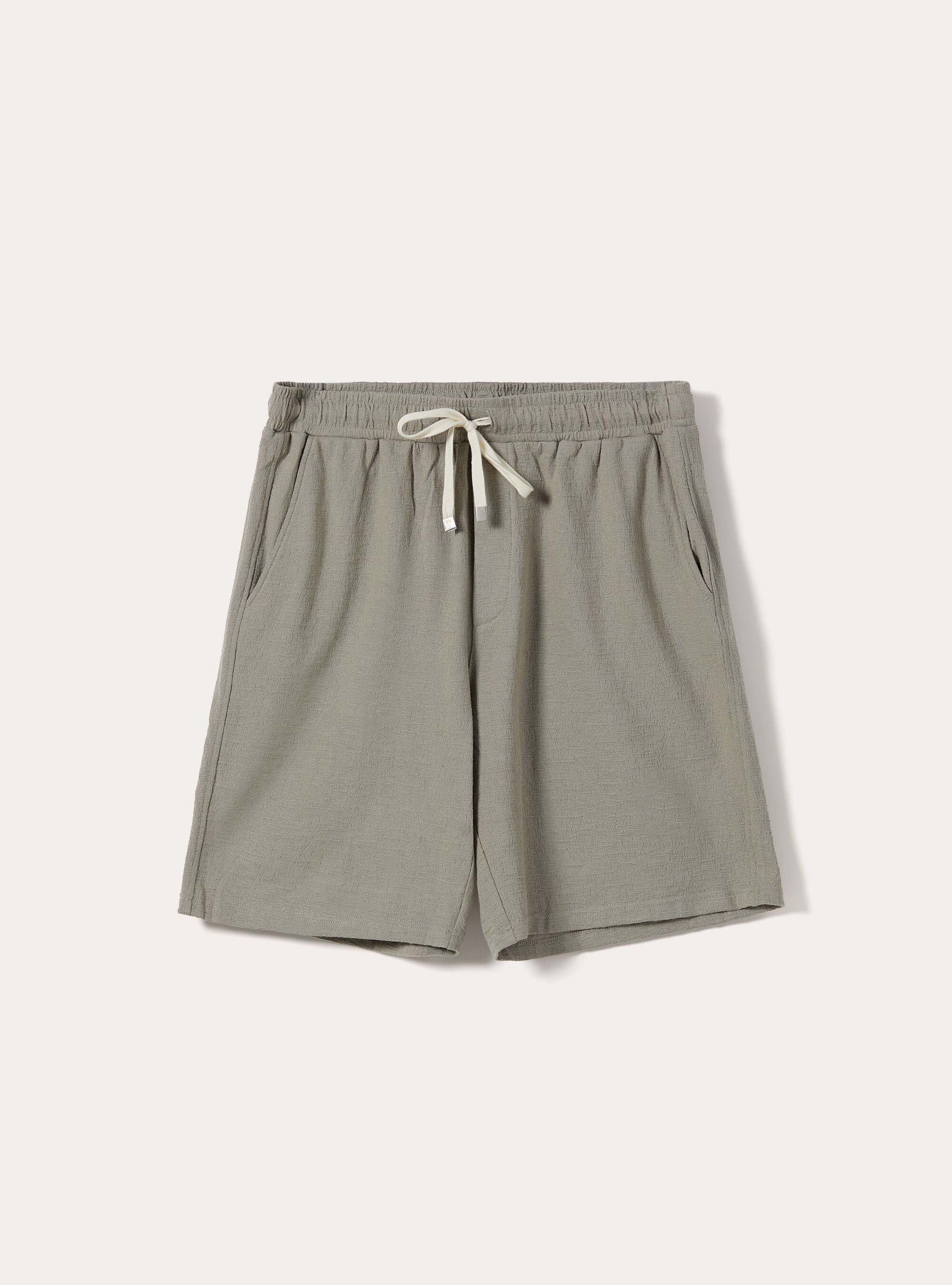 Bermuda in jersey texture regular fit, KY3 KAKY LIGHT