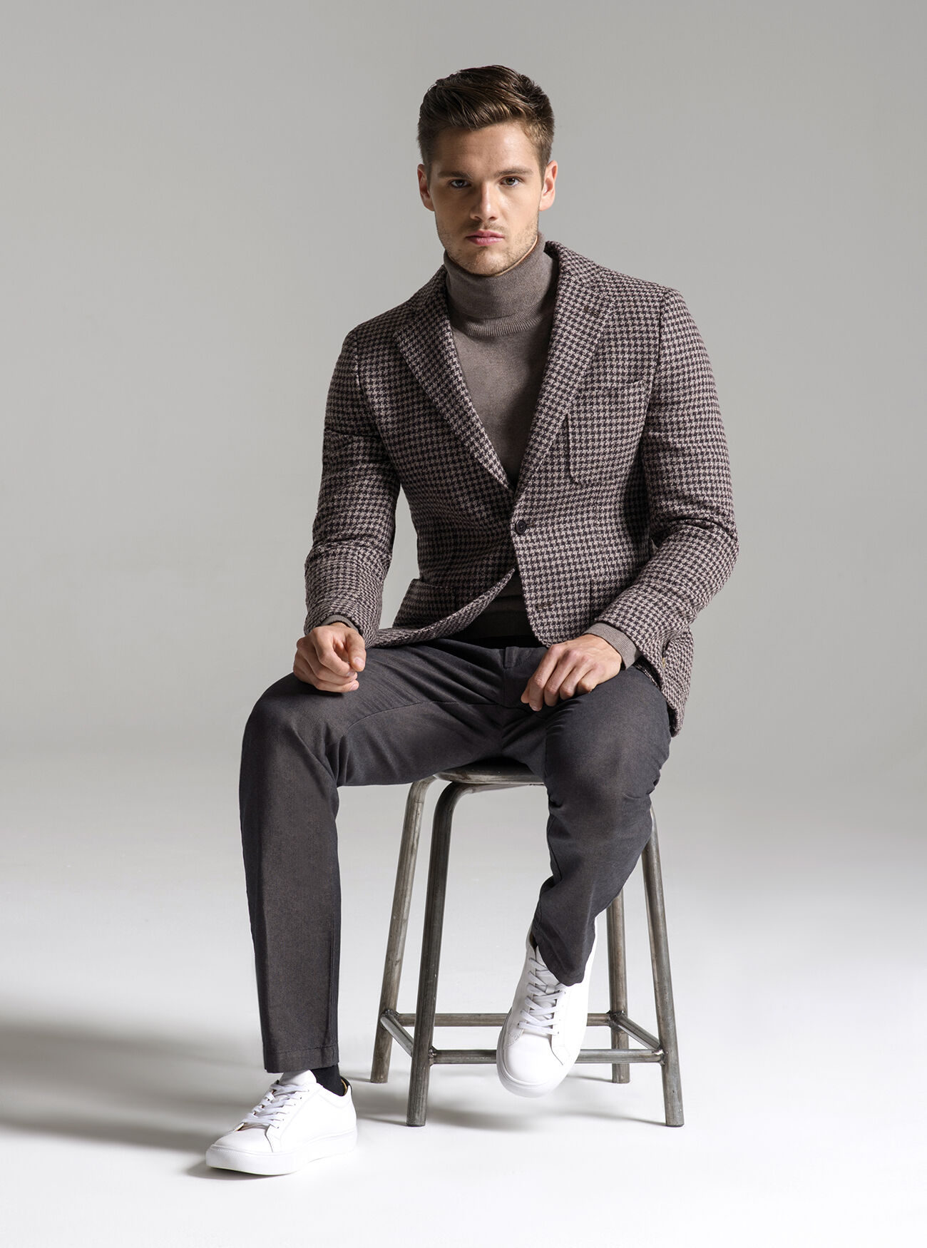 Giacca in lana, MARRONE