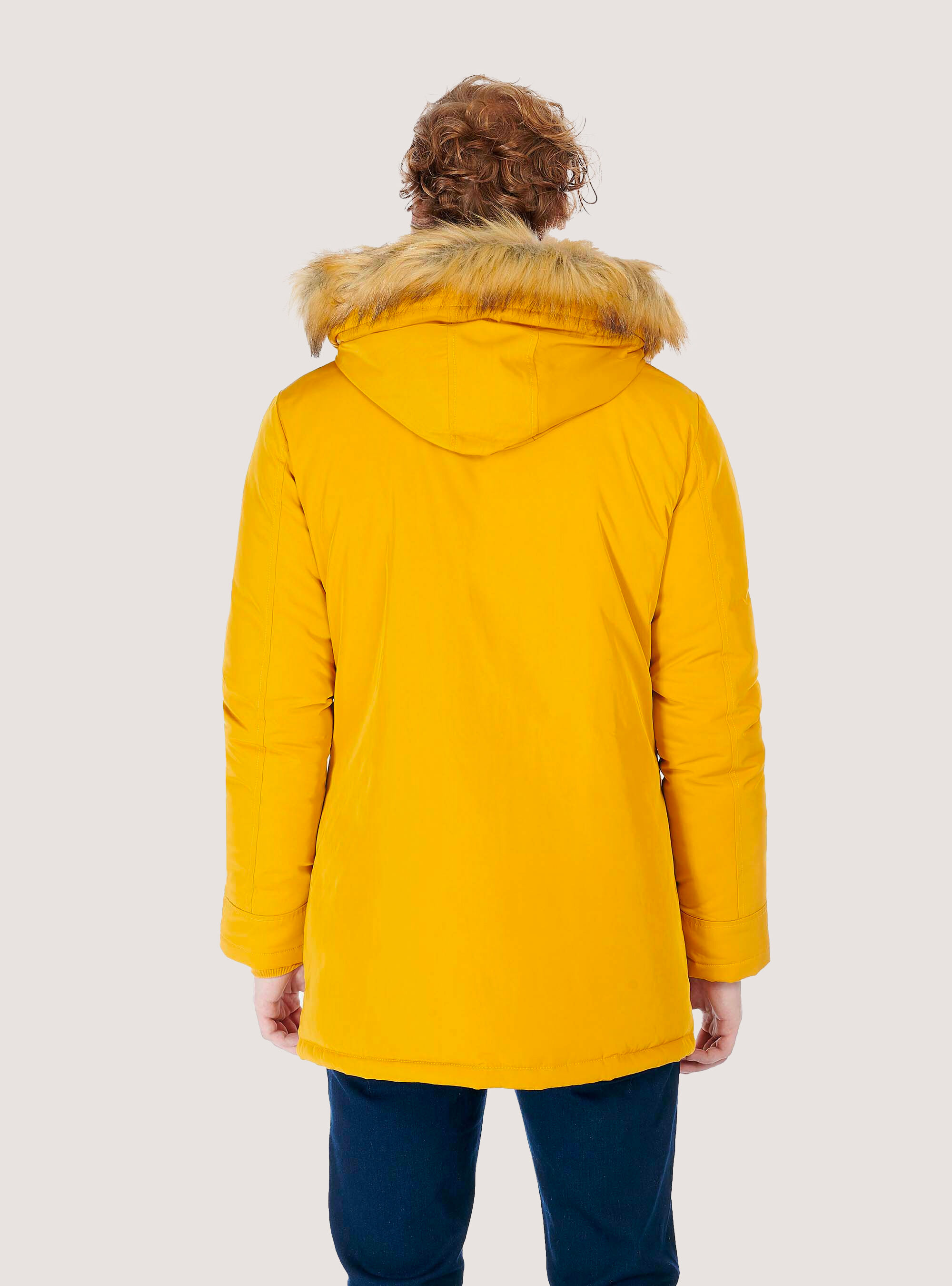 PARKA PADDED JACKET, MUSTARD