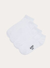 Lot de 4 paires de chaussettes unies de base, WH1 OFF WHITE