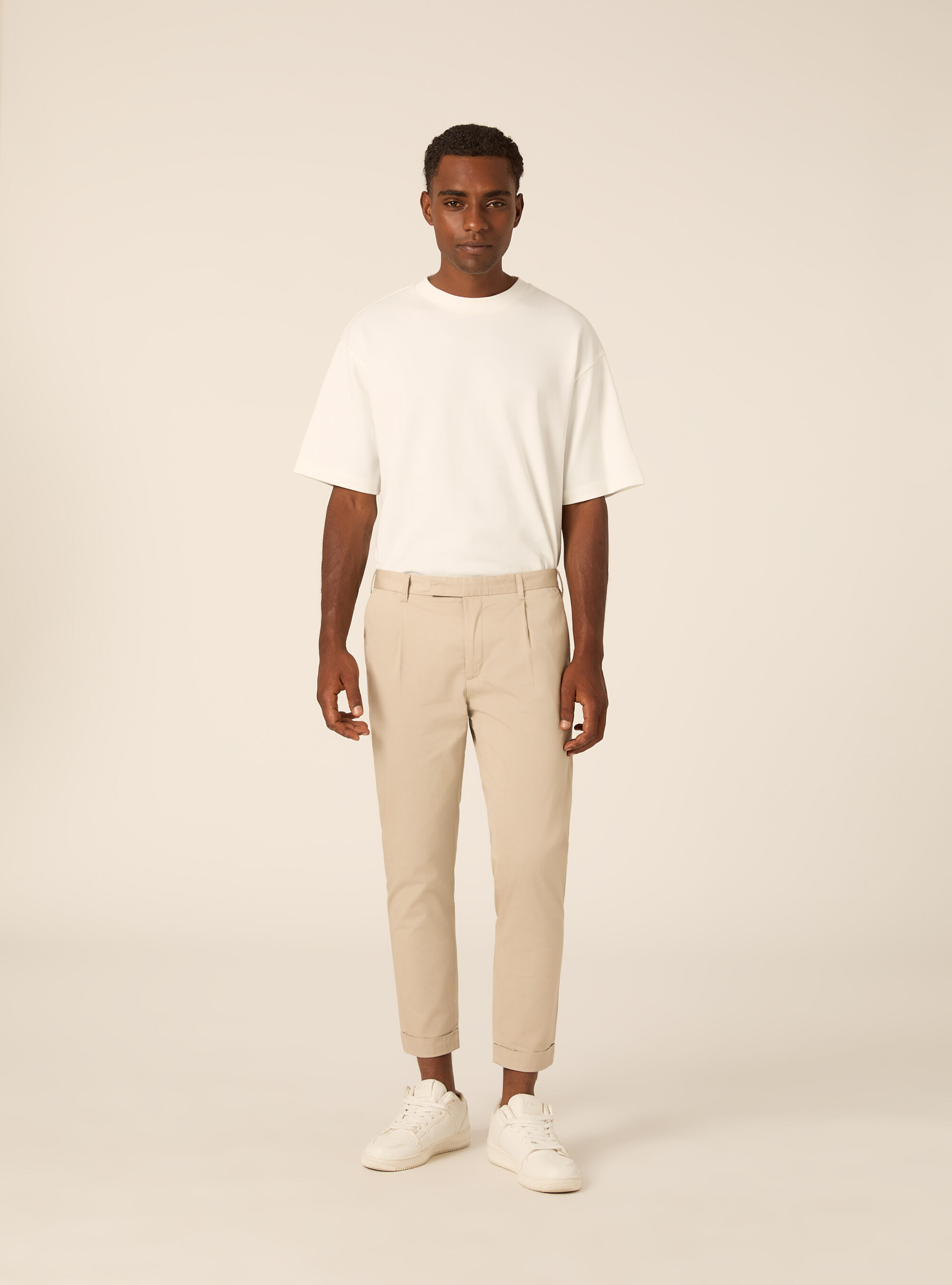 Pantaloni chino slim fit in twill