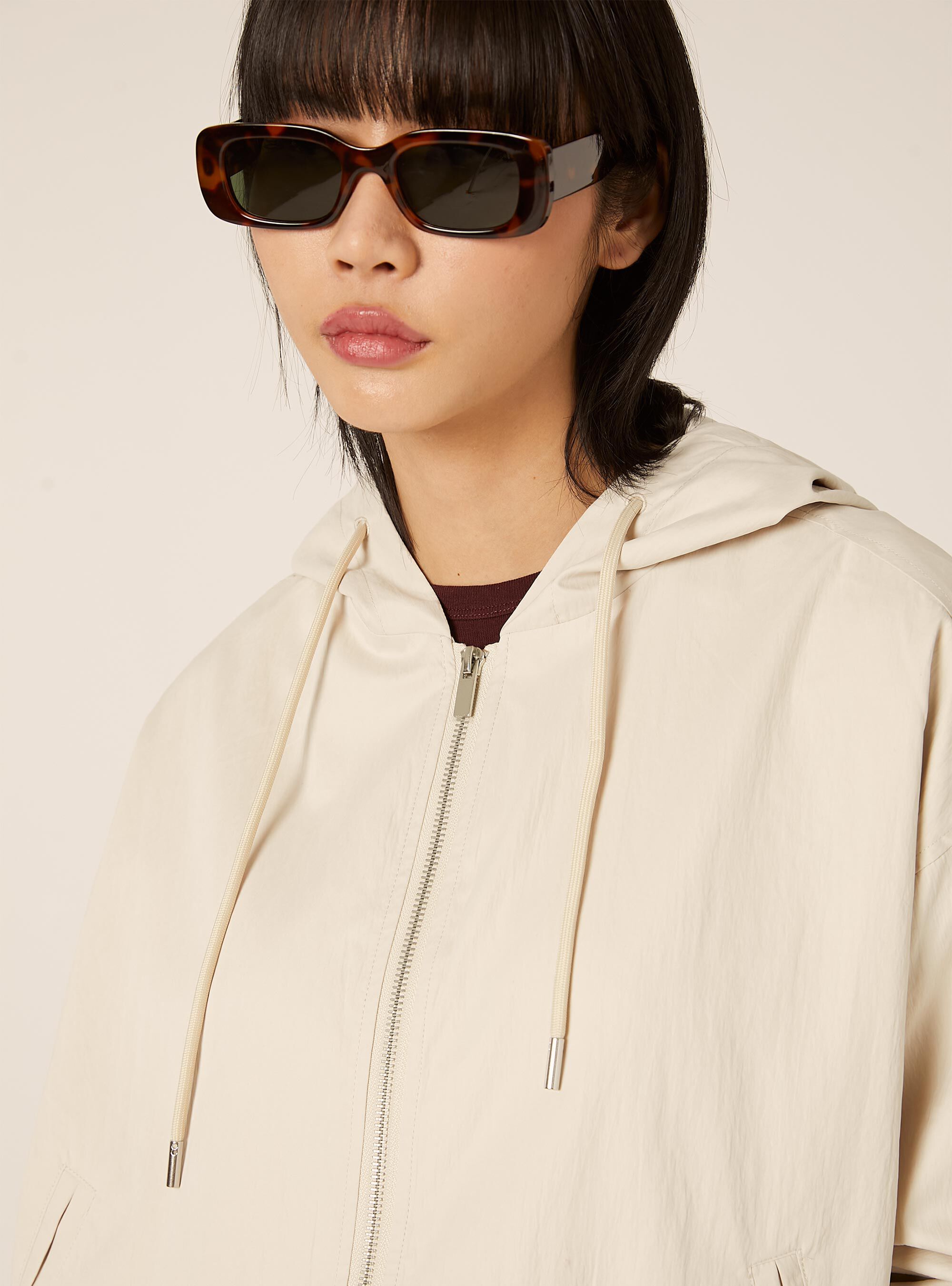 Giacca cappuccio balloon fit, BG3 BEIGE LIGHT