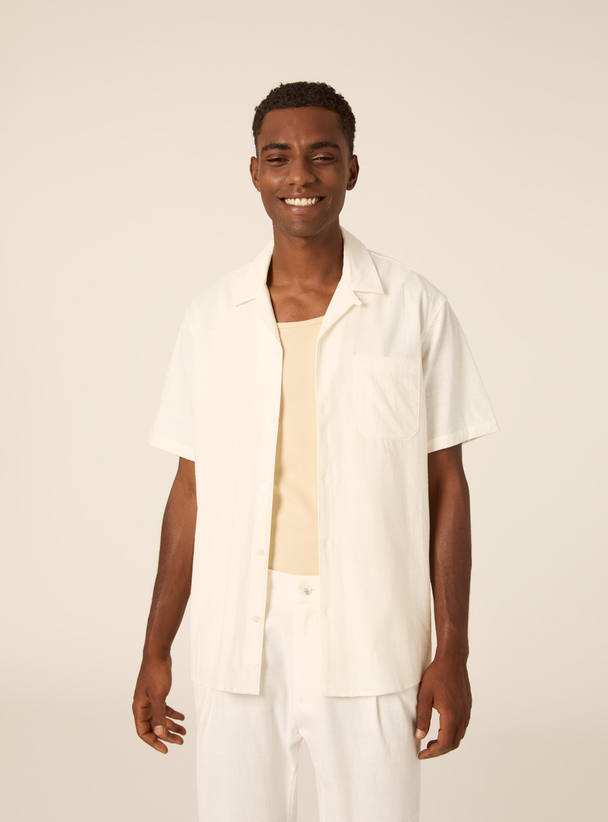 Camicia in misto lino