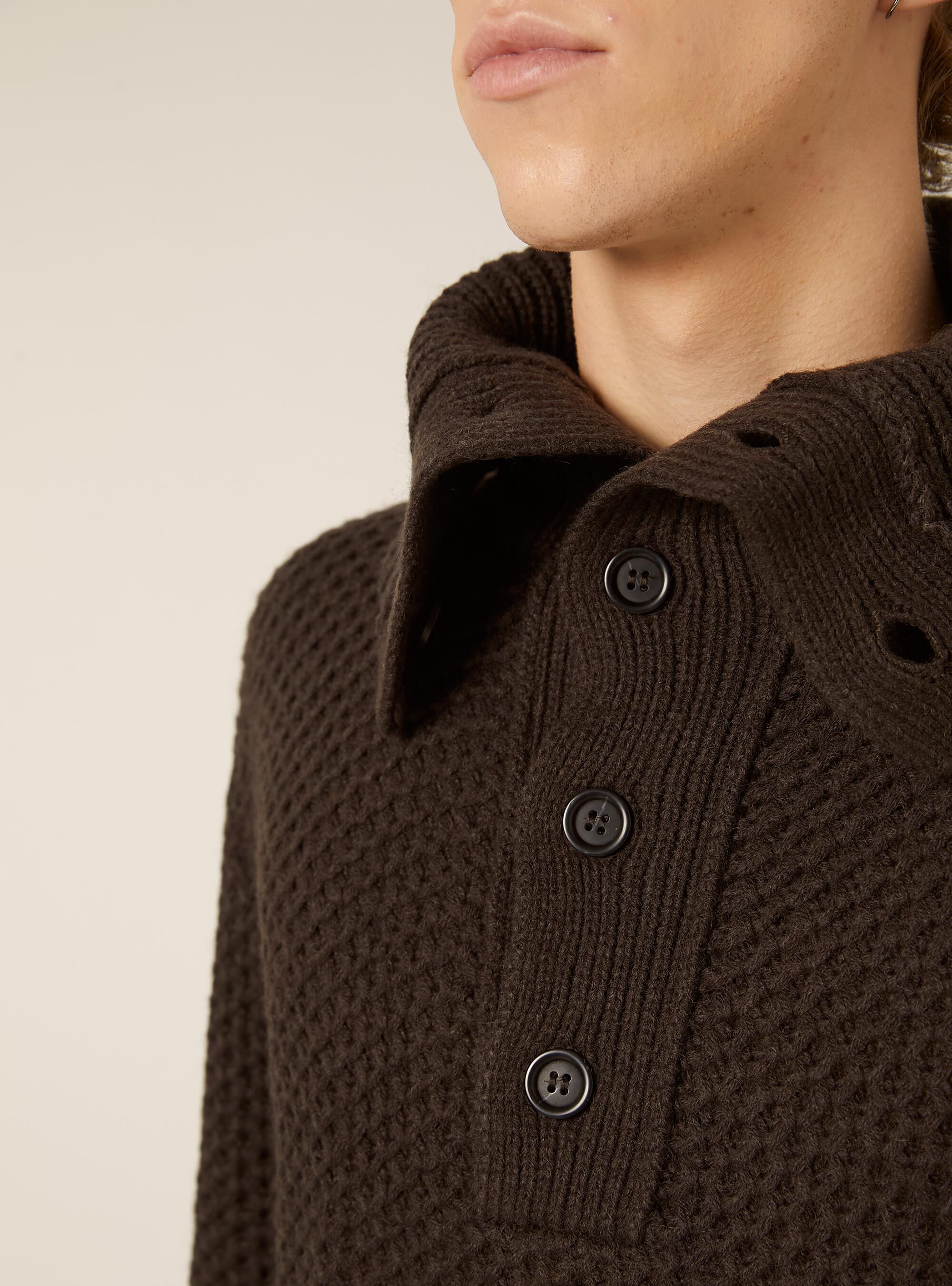 Polo neck jumper, BR2 BROWN MEDIUM