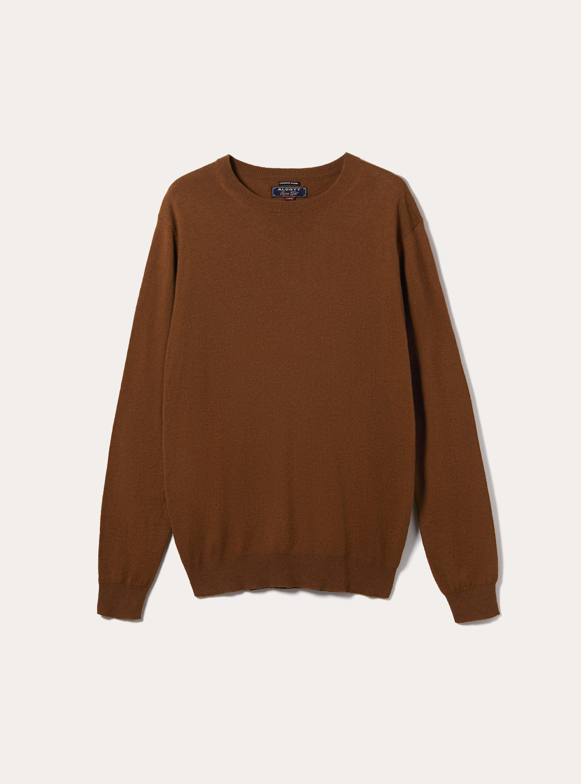 Cashmere-blend pullover, TB1 TOBACCO DARK