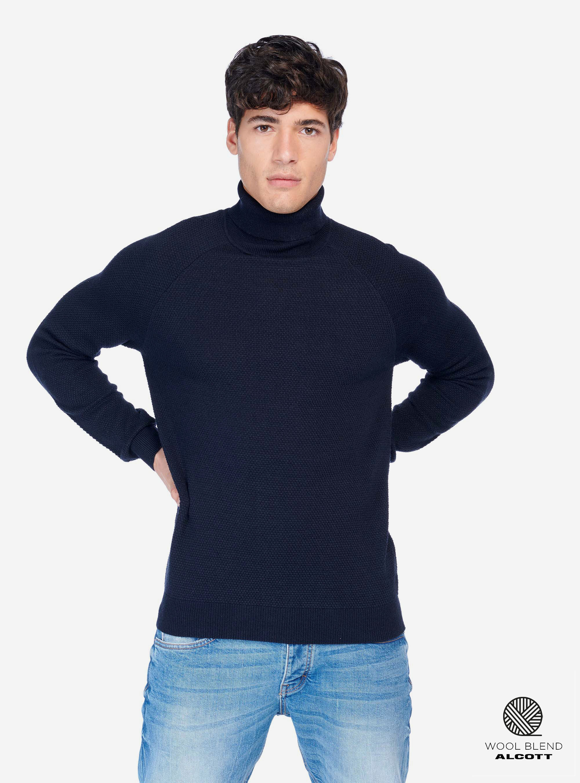 maglietta collo alto uomo