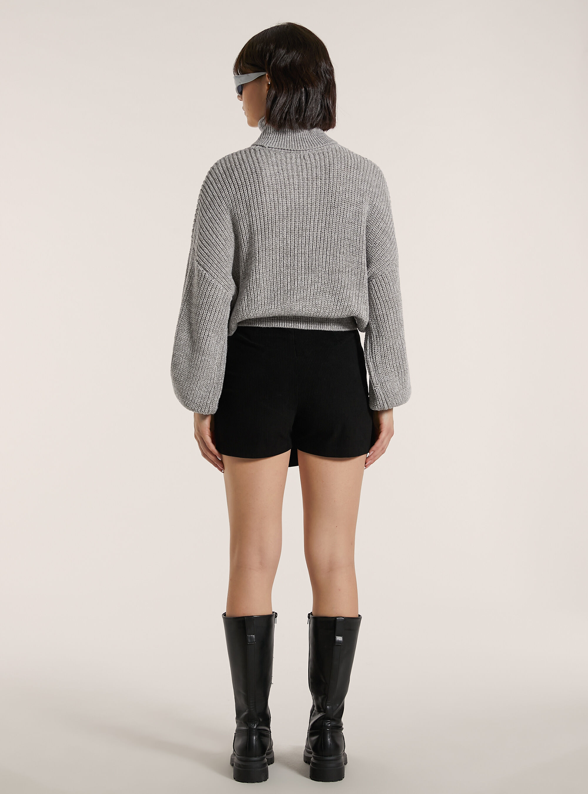 Maglia a collo alto, MGY2 GREY MEL MEDIUM