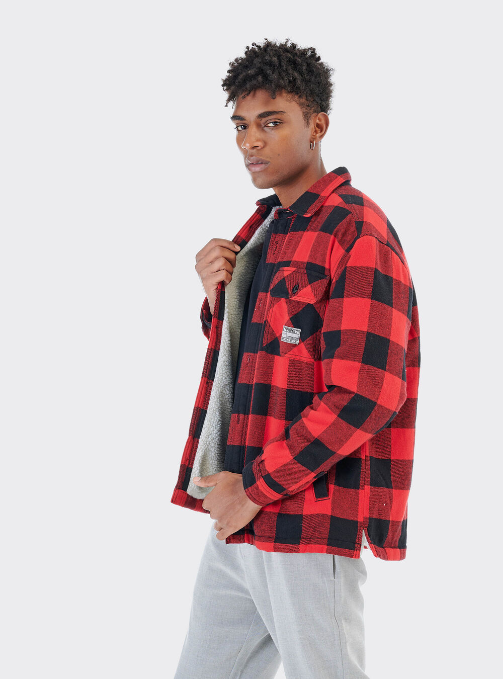Giacca Camicia Imbottita Con Agnellato Alcott Cf2251uo