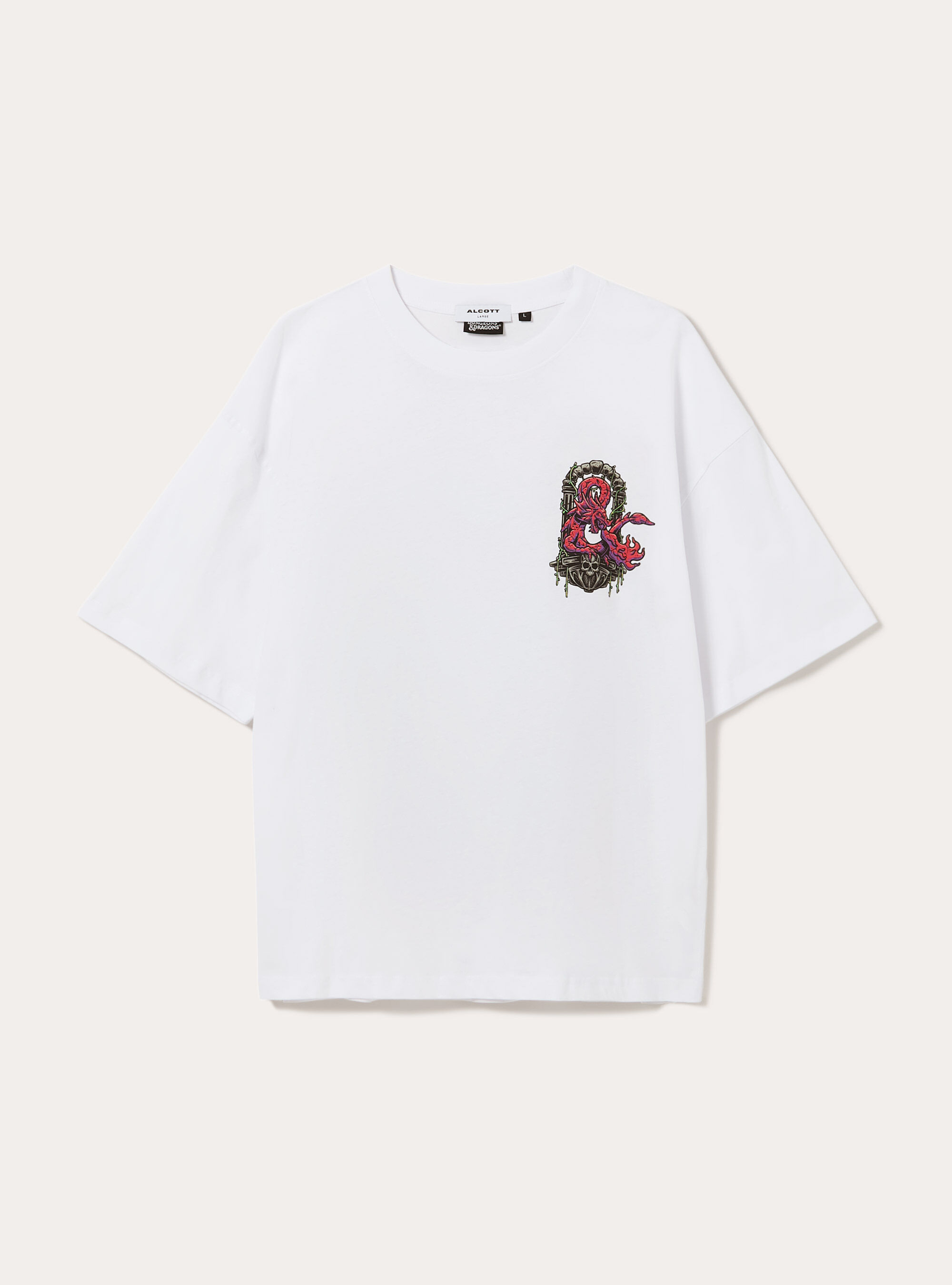 T-shirt dungeons & dragons  boxy fit, BIANCO OTTICO