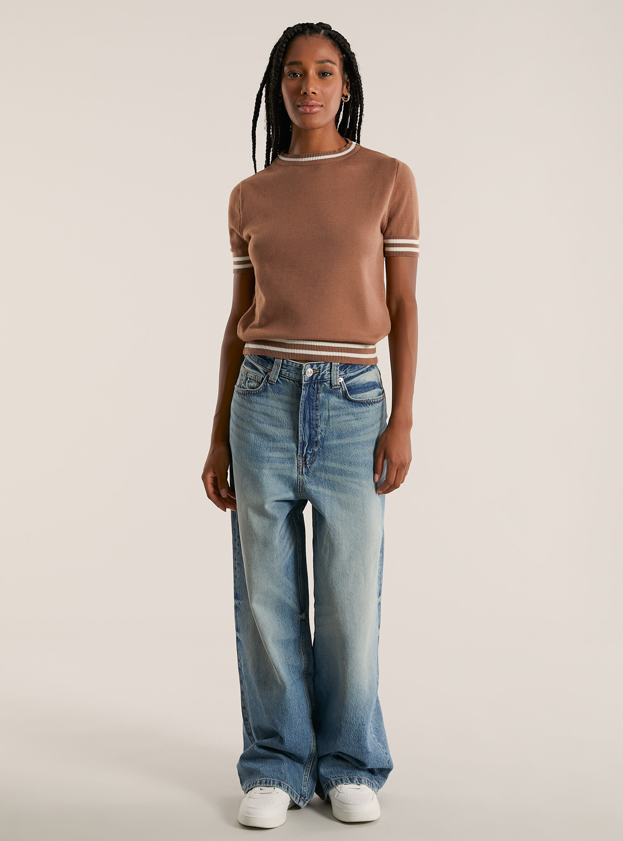 Short-sleeved jersey, BG2 BEIGE MEDIUM