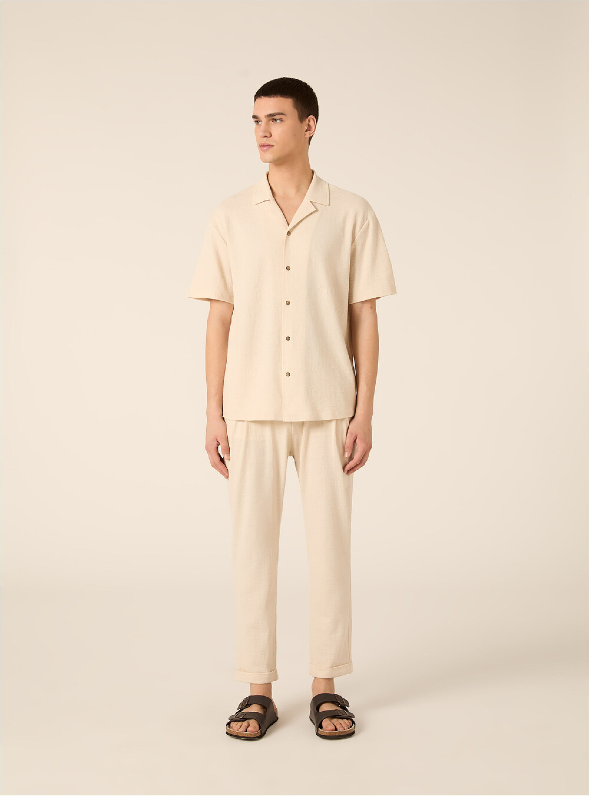 Textured jersey set