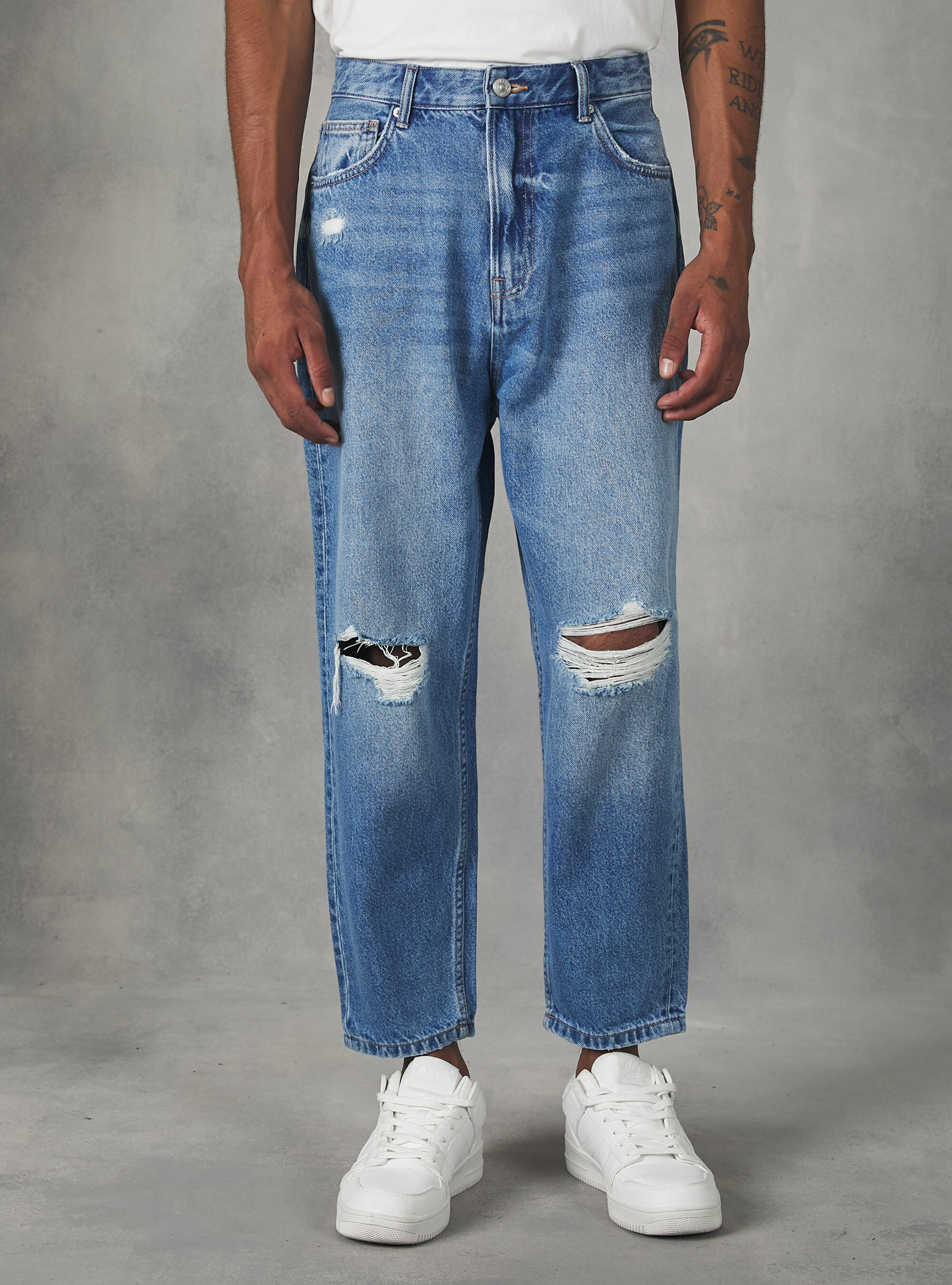 Loose fit sales jeans uomo