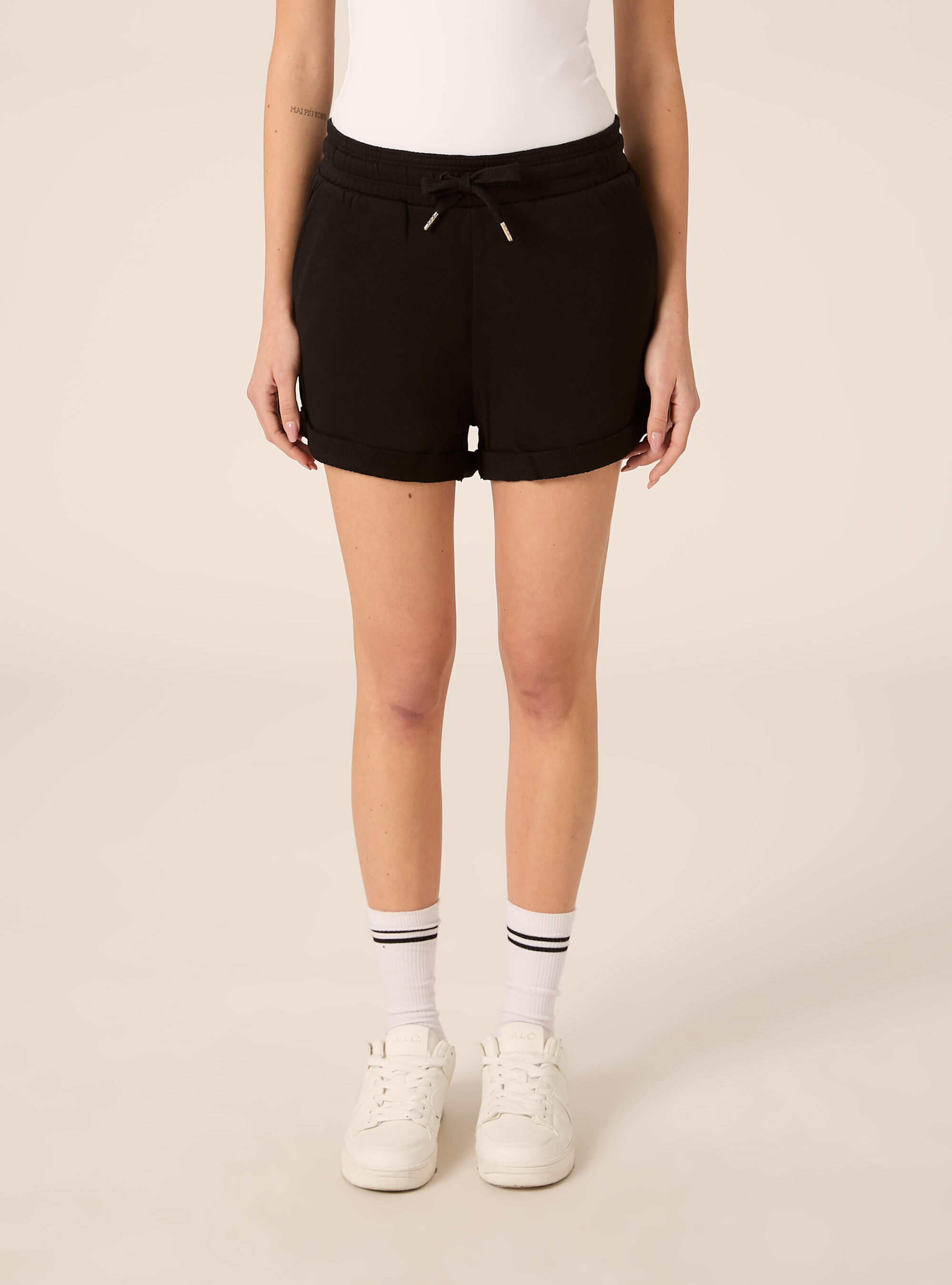 Shorts basic in felpa