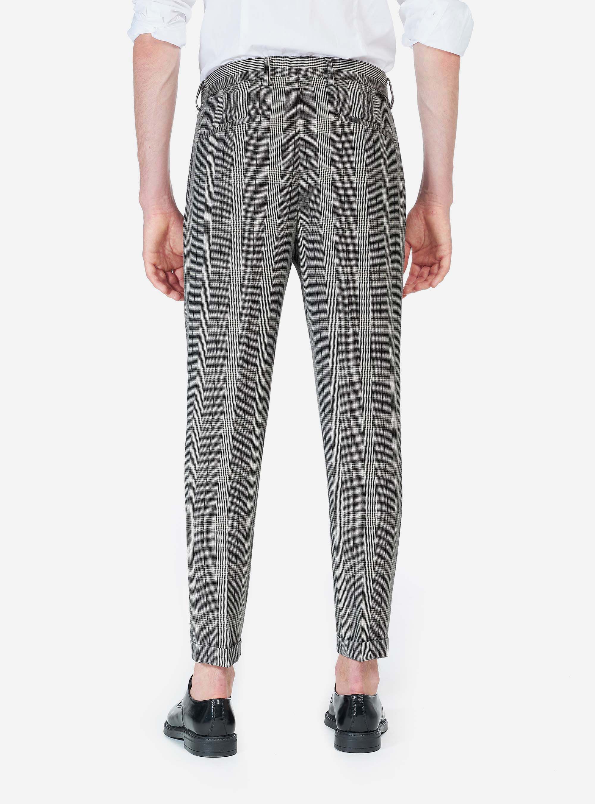 Pantaloni principe di galles zara on sale
