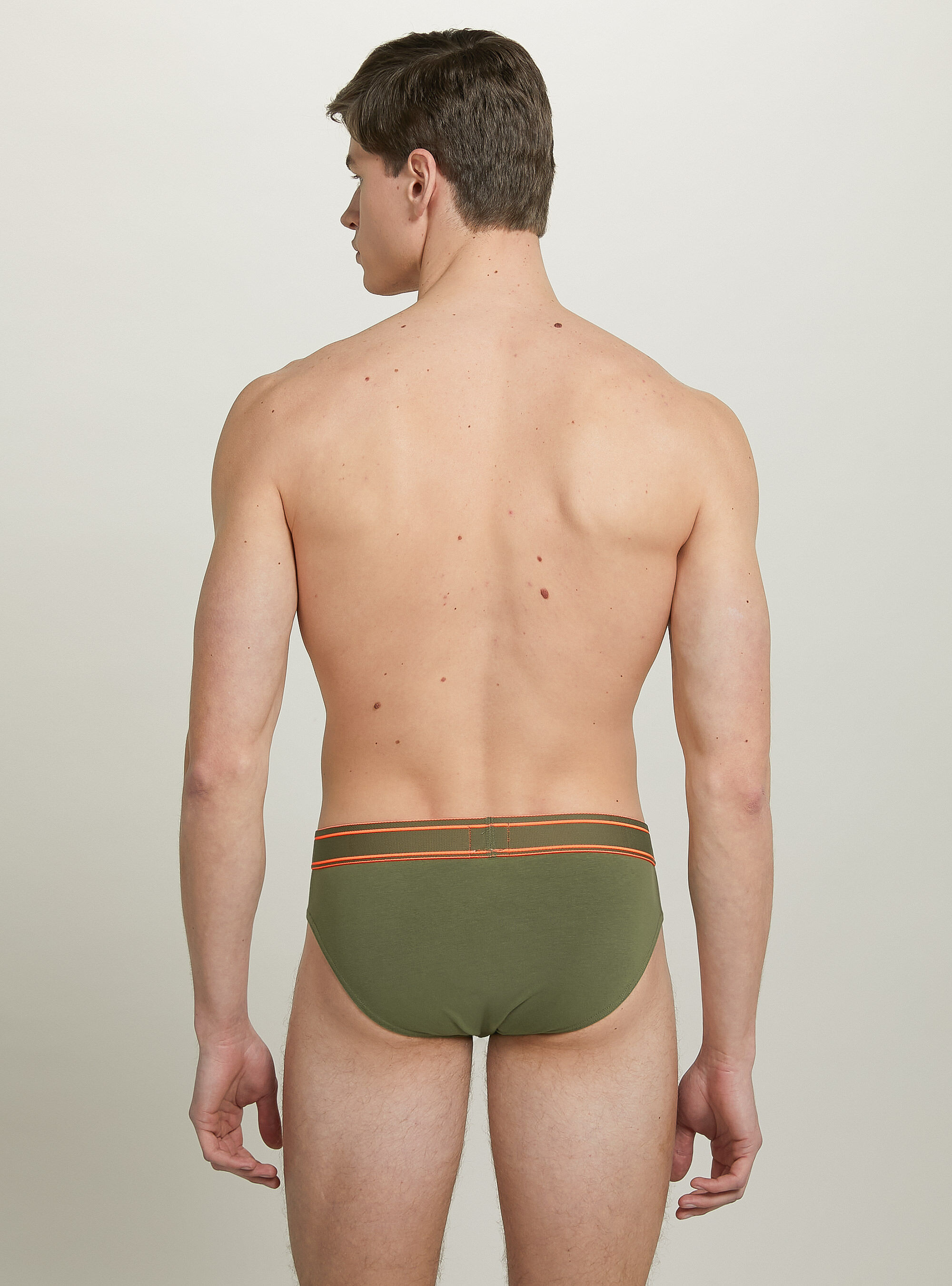 Slip in cotone elasticizzato con logo