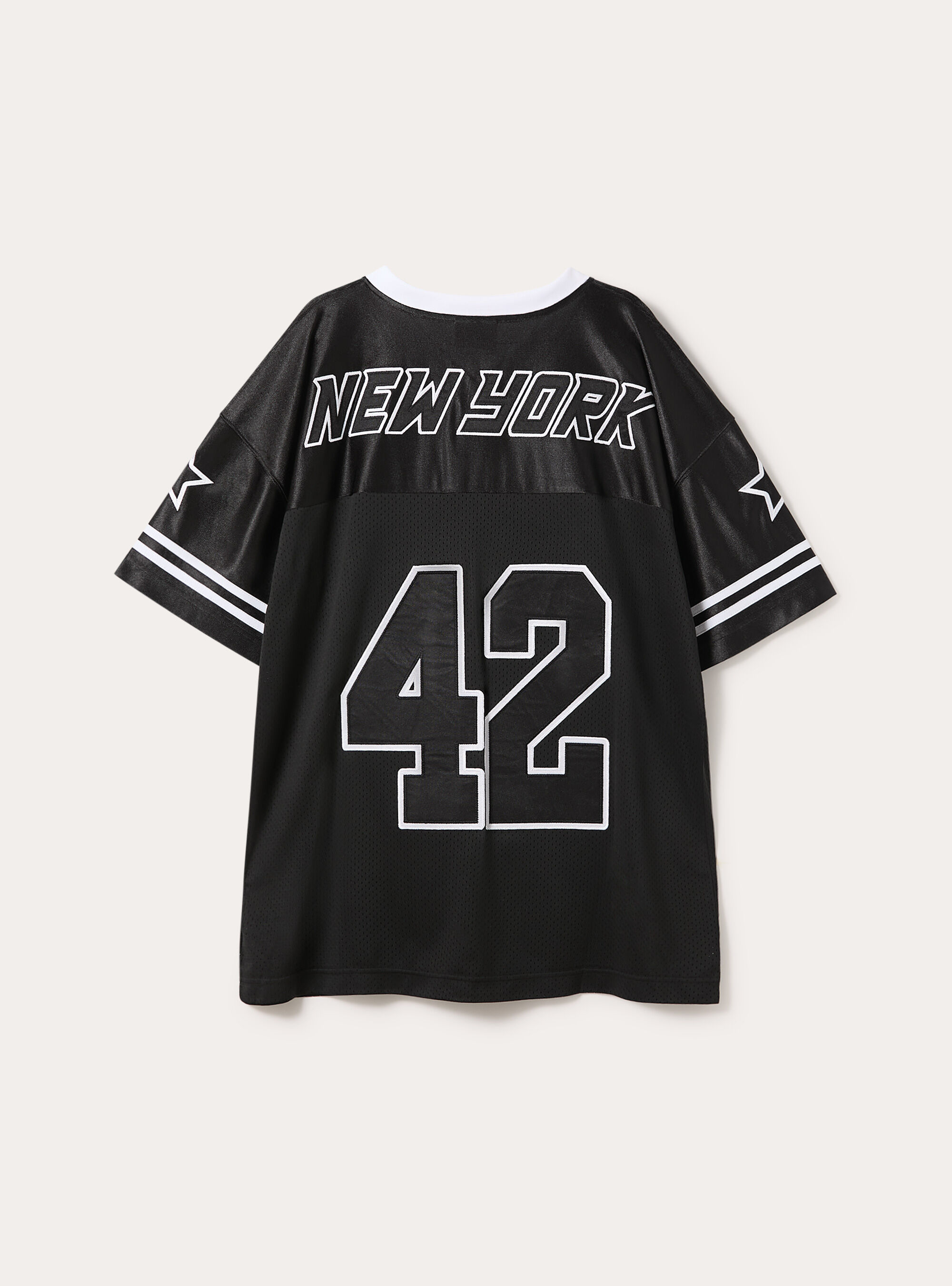 T-shirt Football avec &eacute;cussons, BK1 BLACK