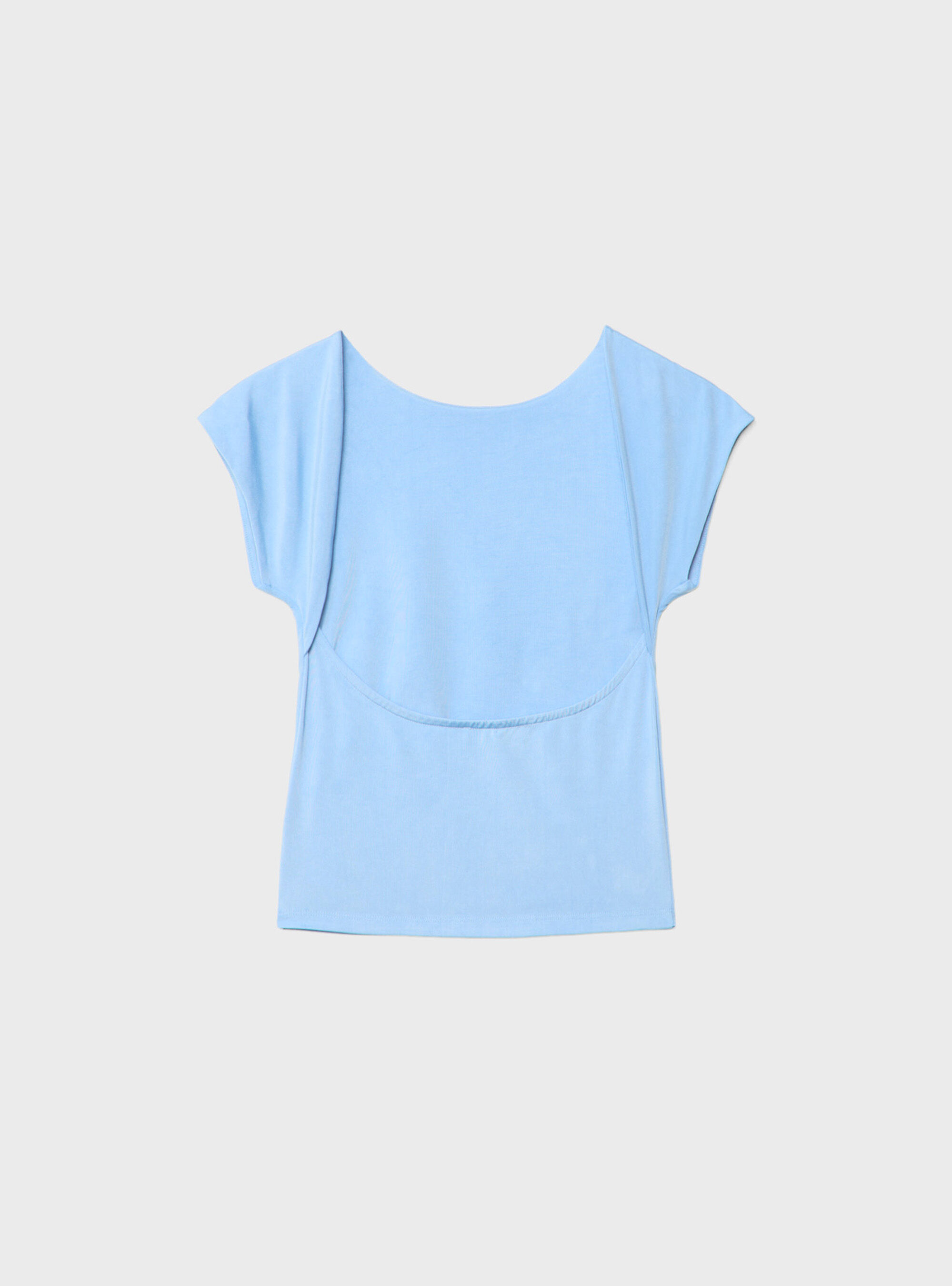 T-shirt with open back, AZ3 AZURE LIGHT