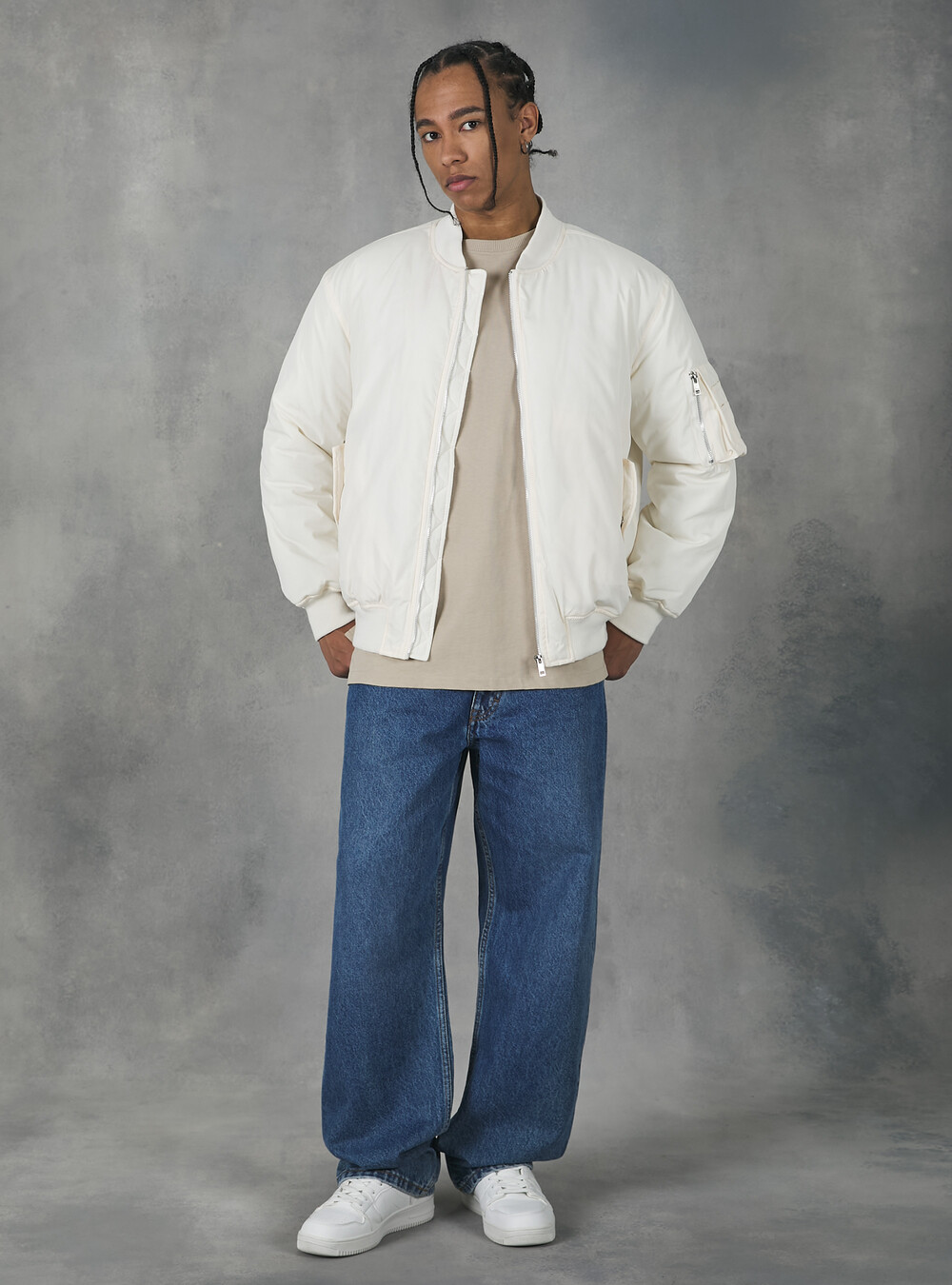 Boxy fit bomber jacket