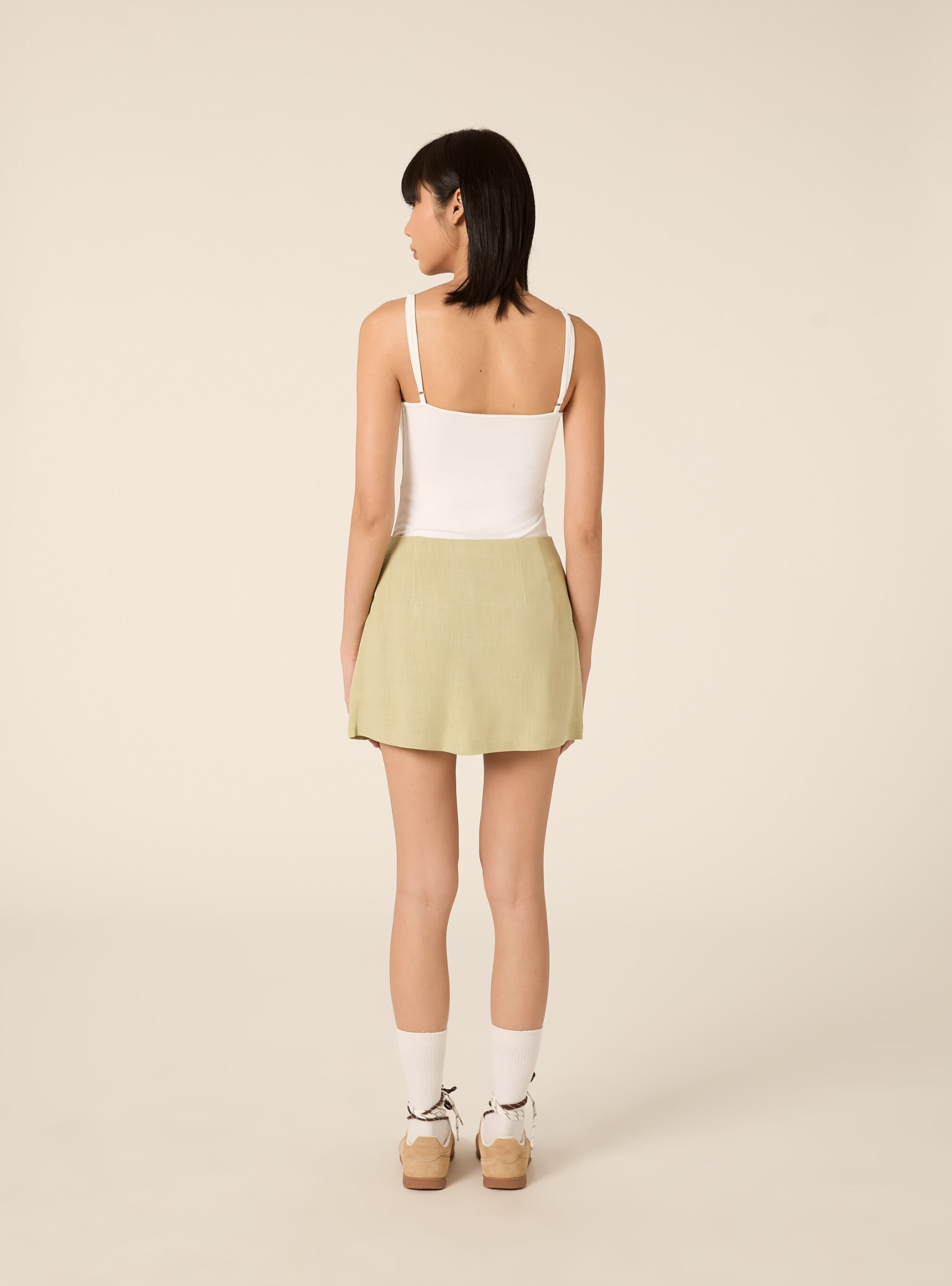 Skort in misto lino, KY3 KAKY LIGHT