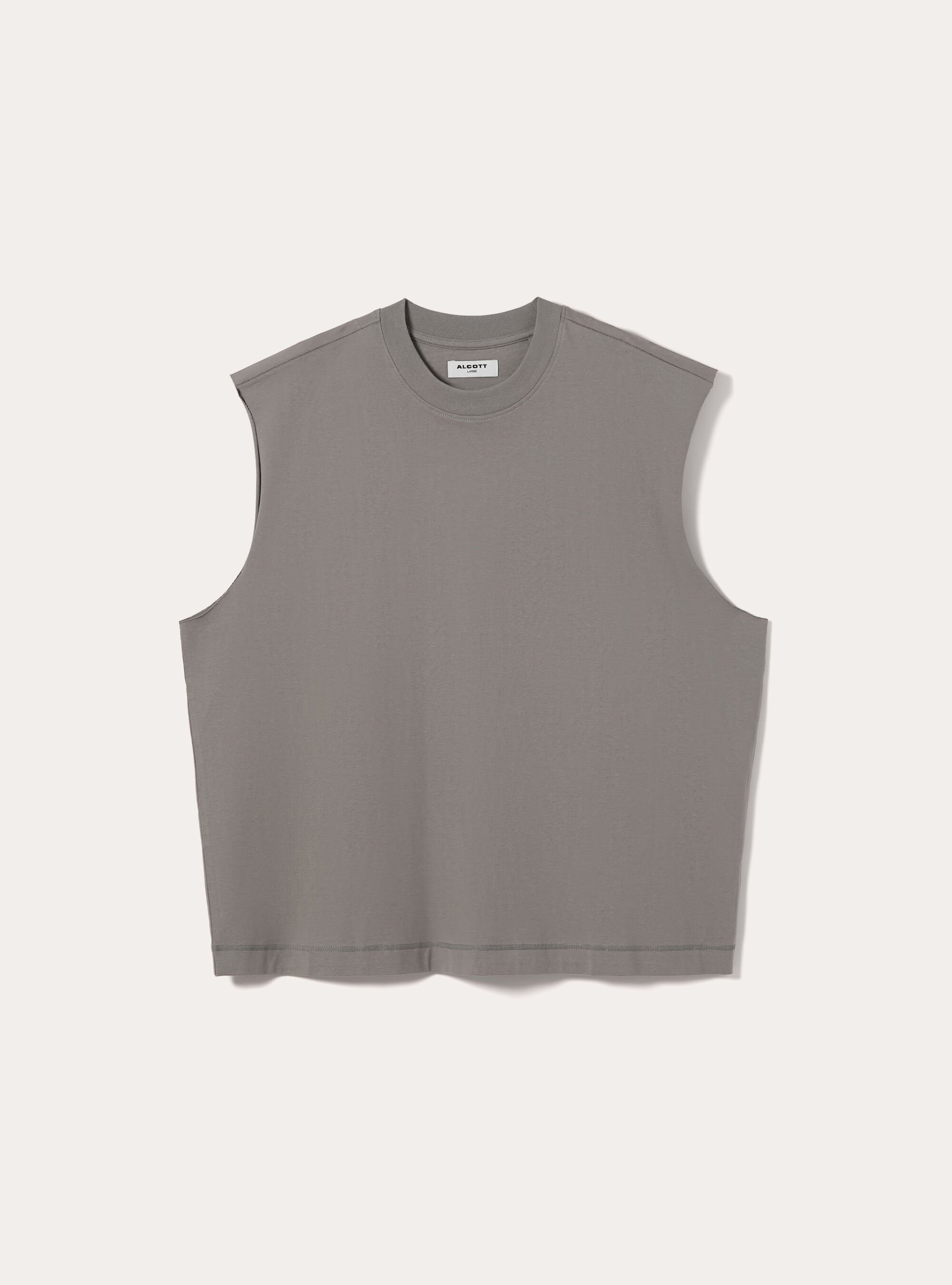 Boxy Fit Tank Top, GY2 GREY MEDIUM