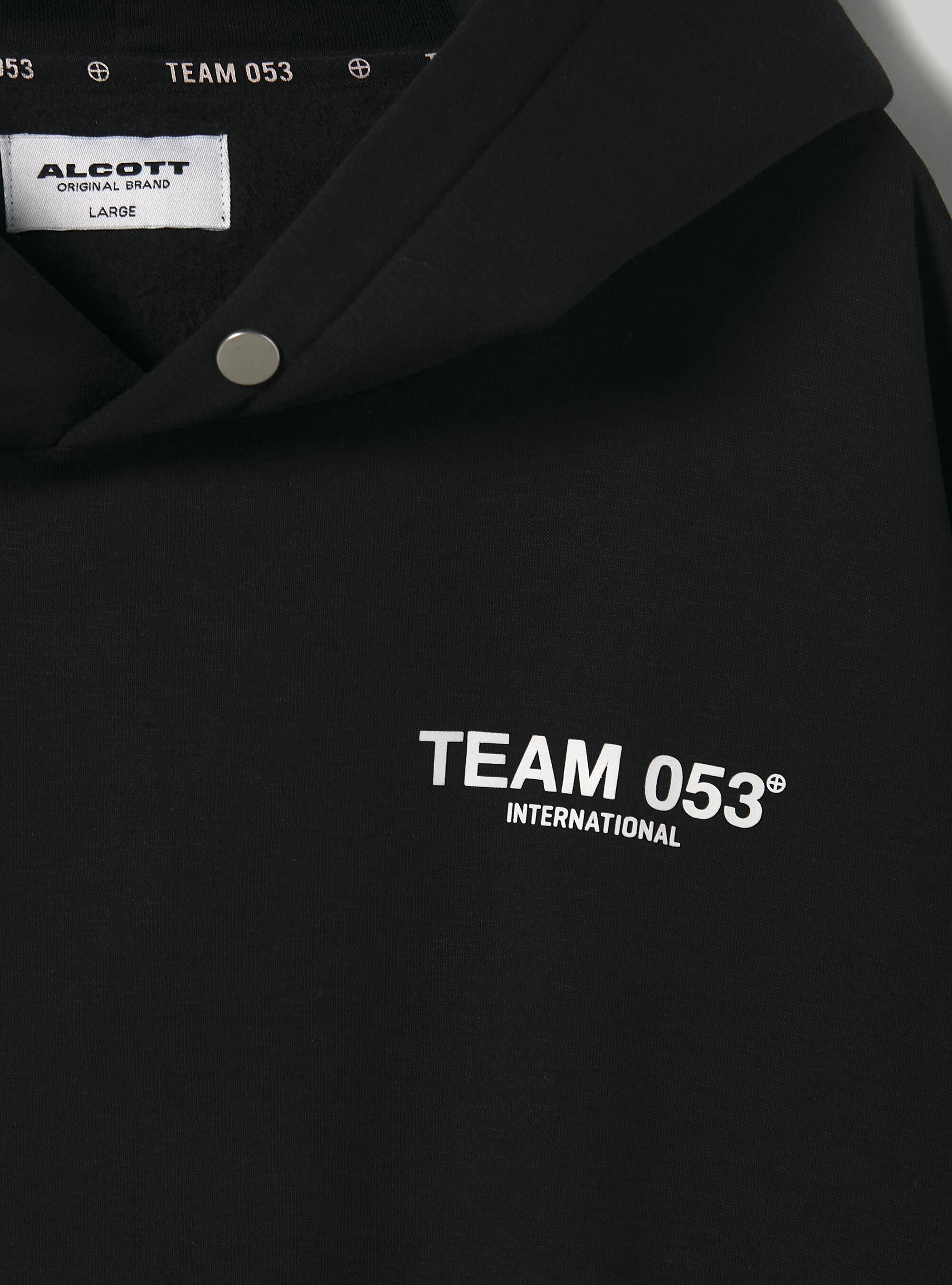 Sweatshirt with Team 053 print, BK1 BLACK