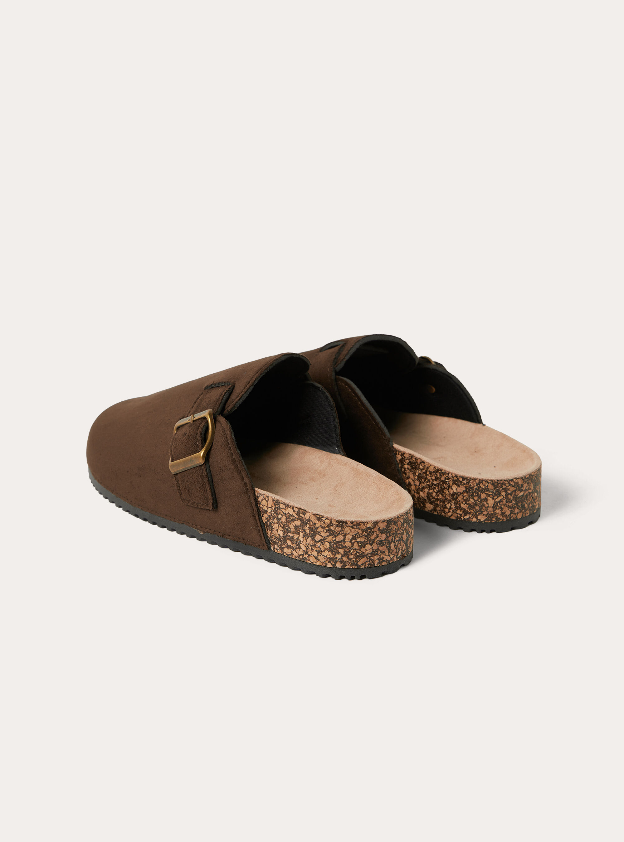 Sabot basso con fibbia, BR2 BROWN MEDIUM