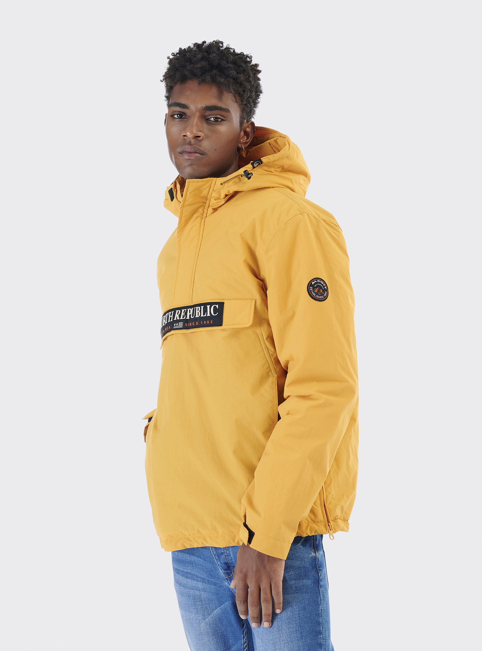 Mustard top anorak jacket