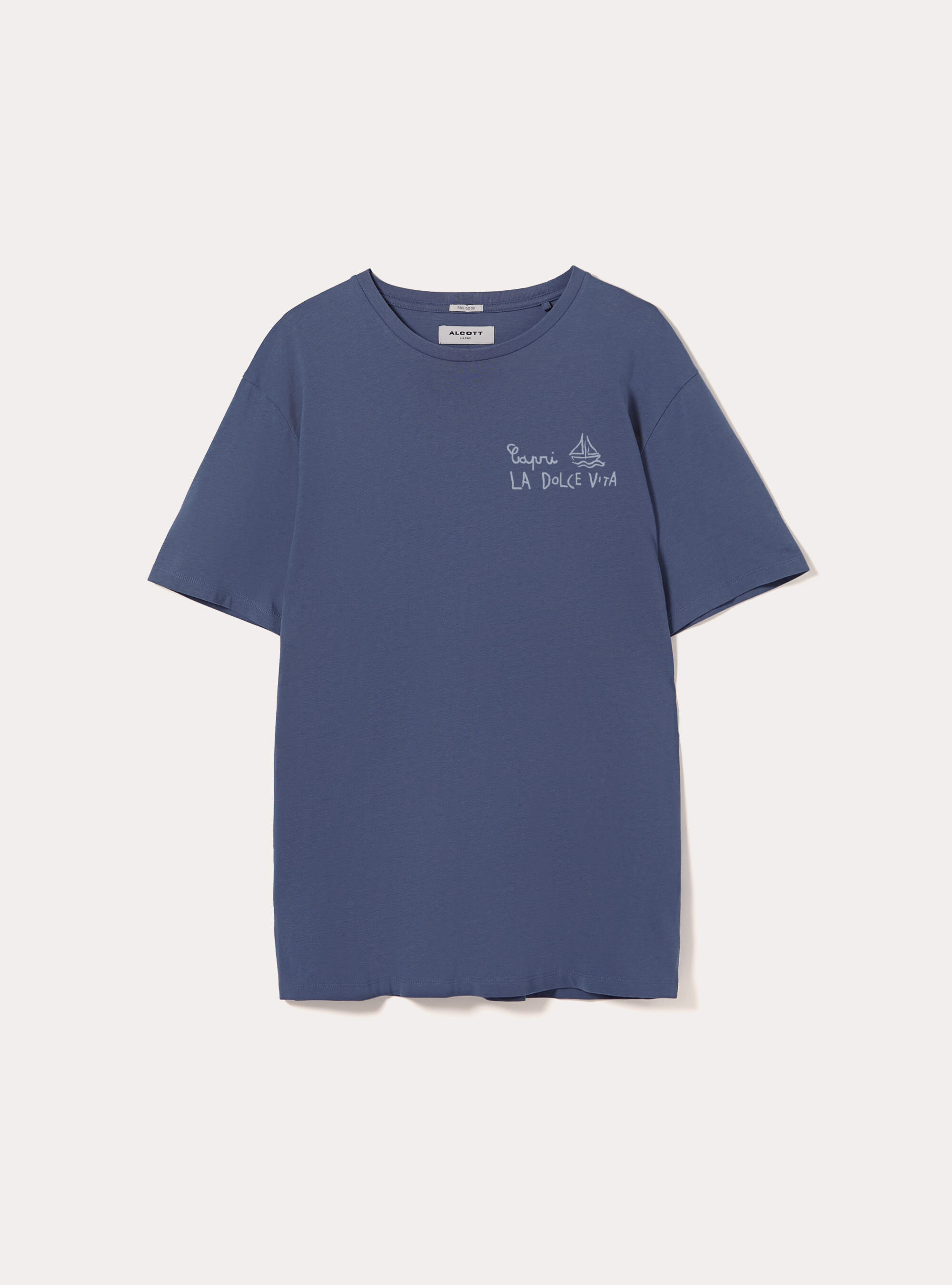 T-shirt with Souvenir Capri print, IN1 INDIGO DARK