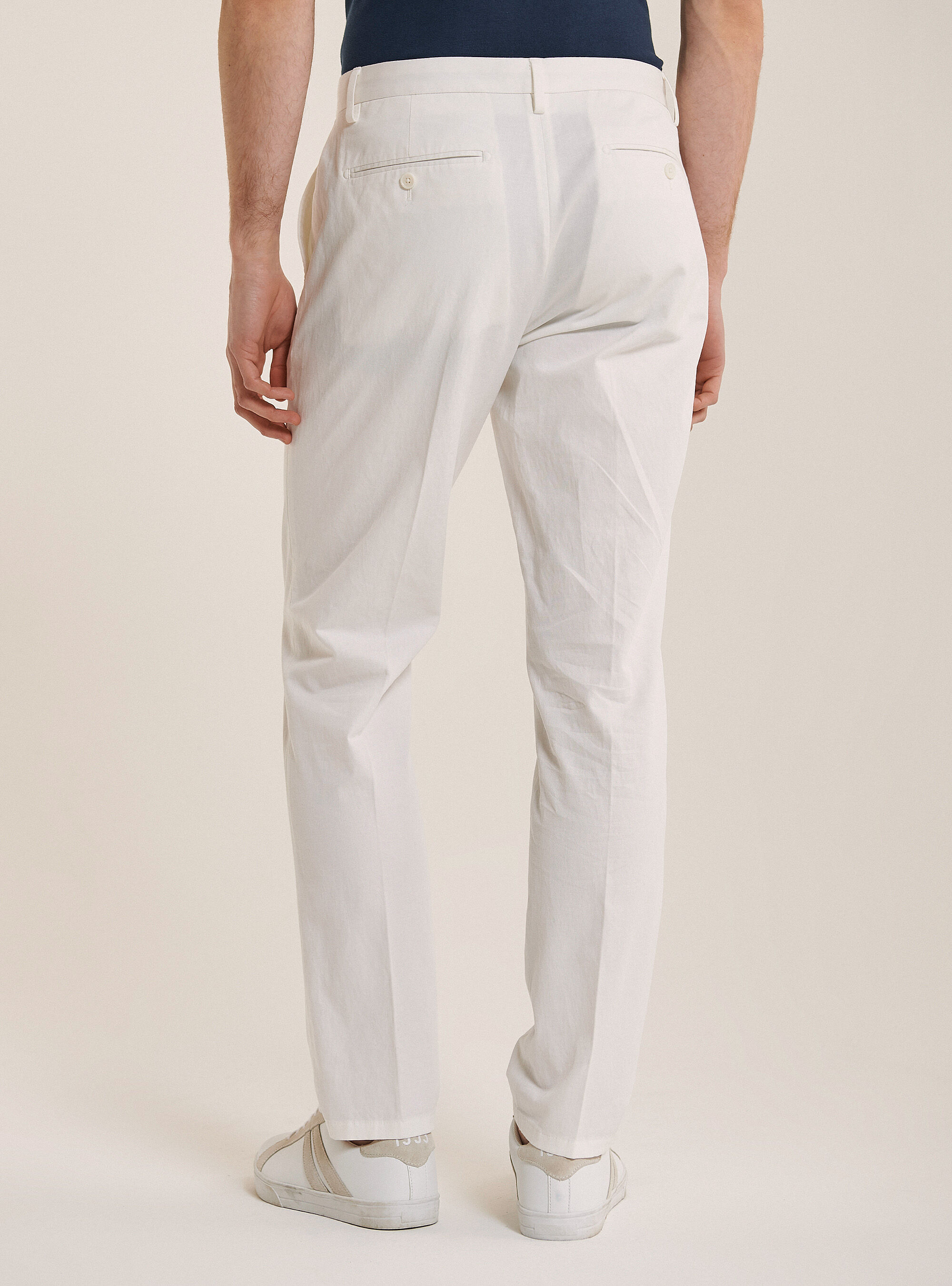 Pantalone per abito in misto lino
