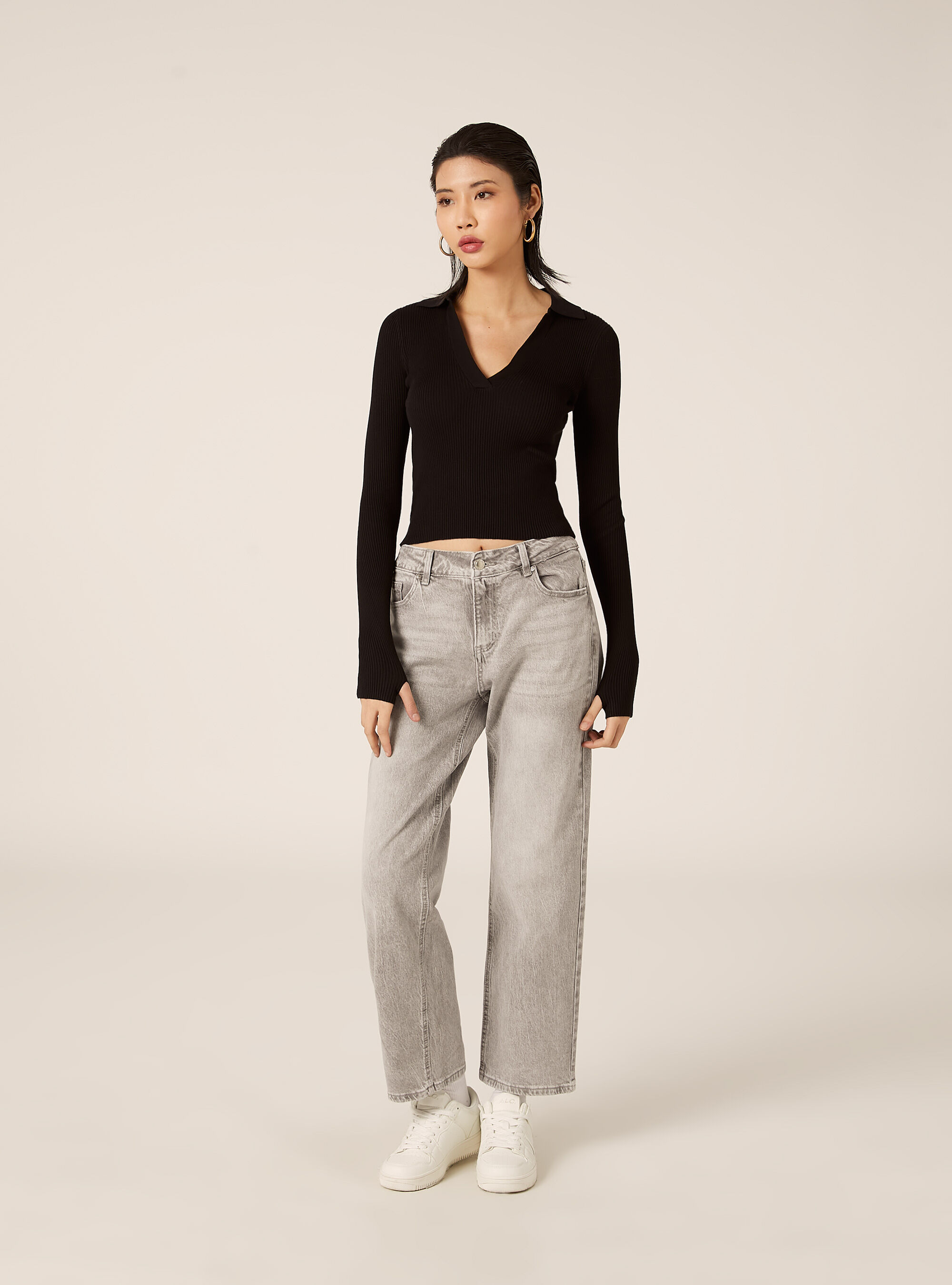 Polo in maglia, BK1 BLACK