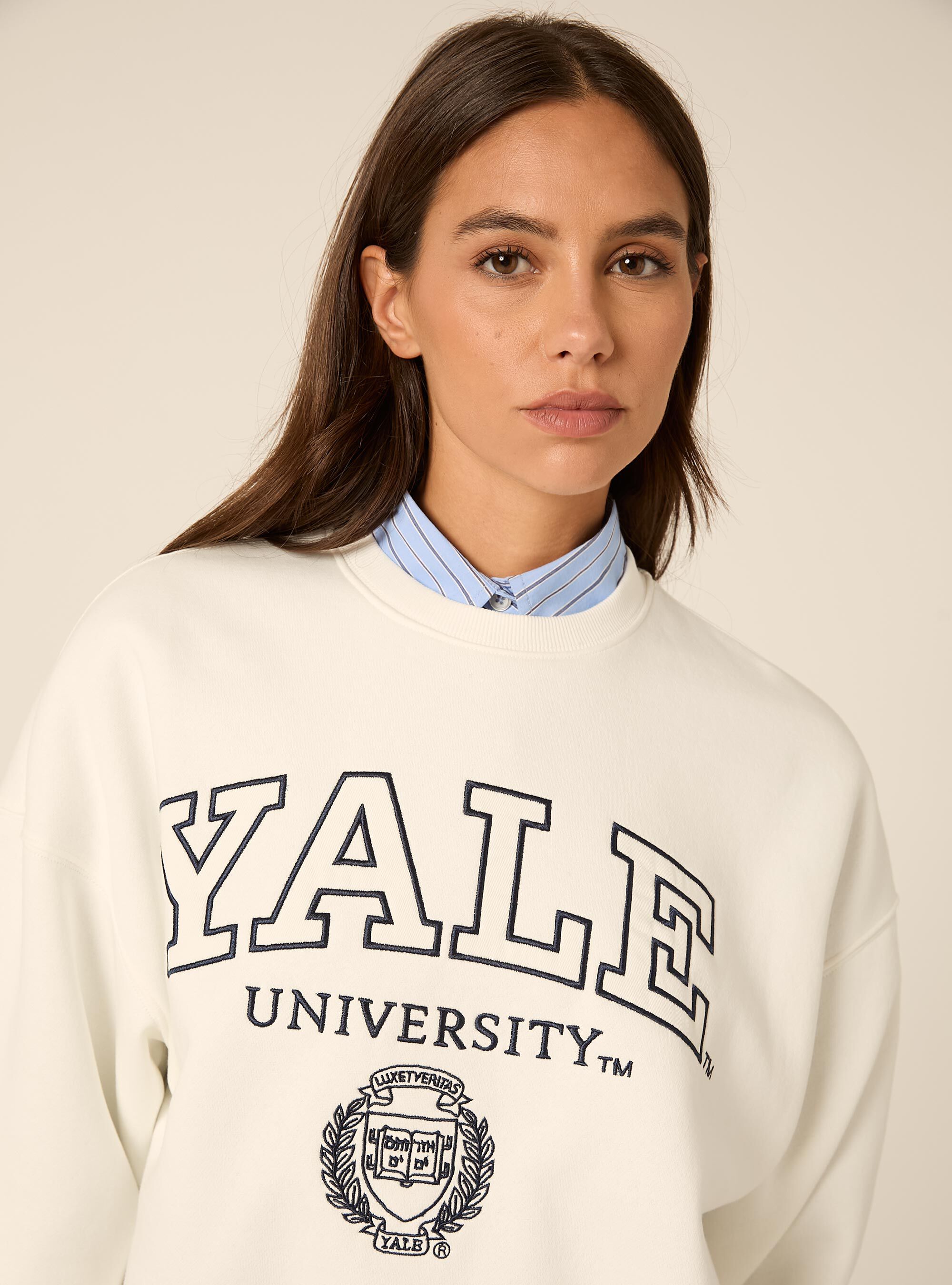 Felpa girocollo licenza yale