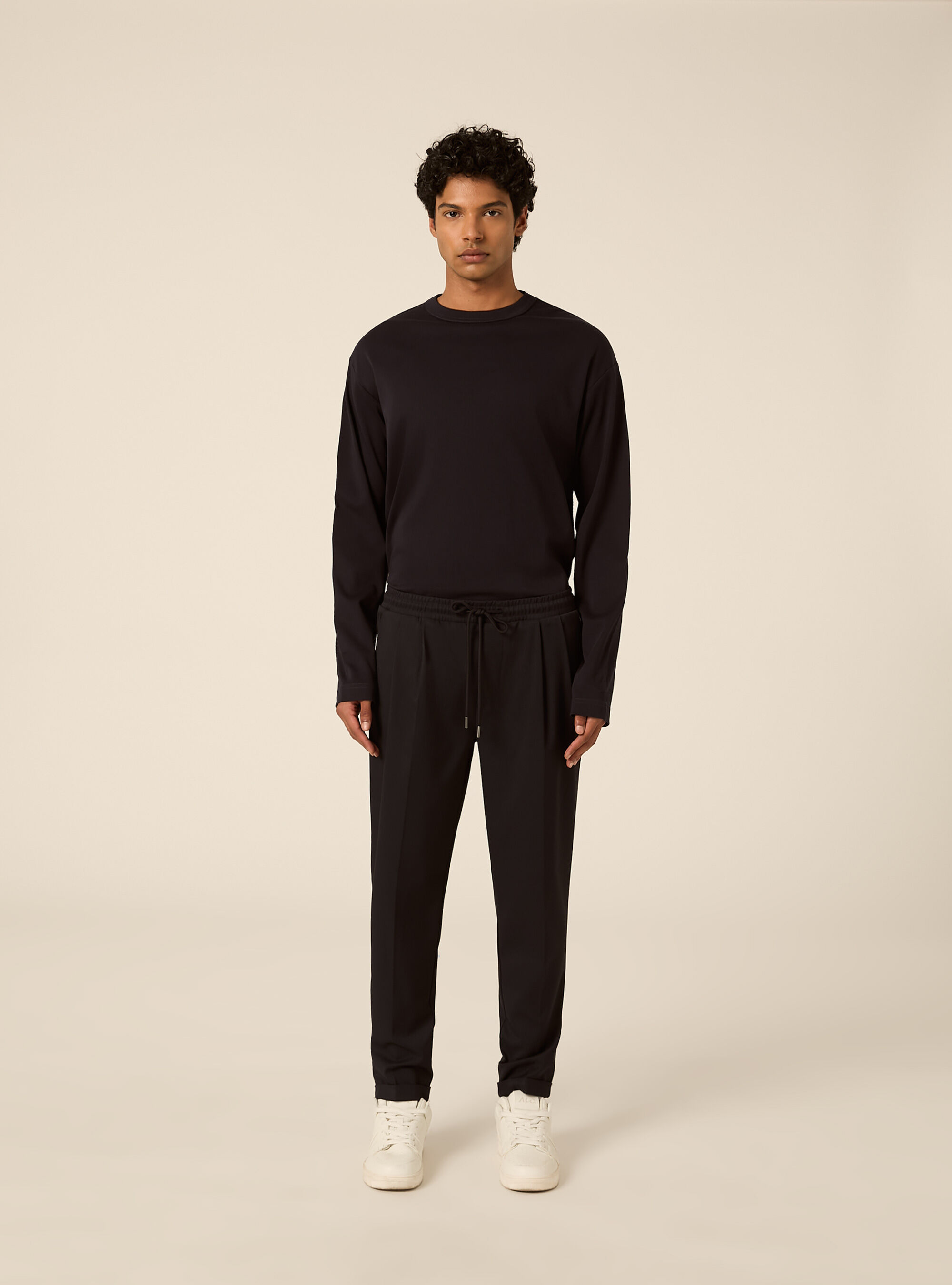 Pantalone jogger in twill