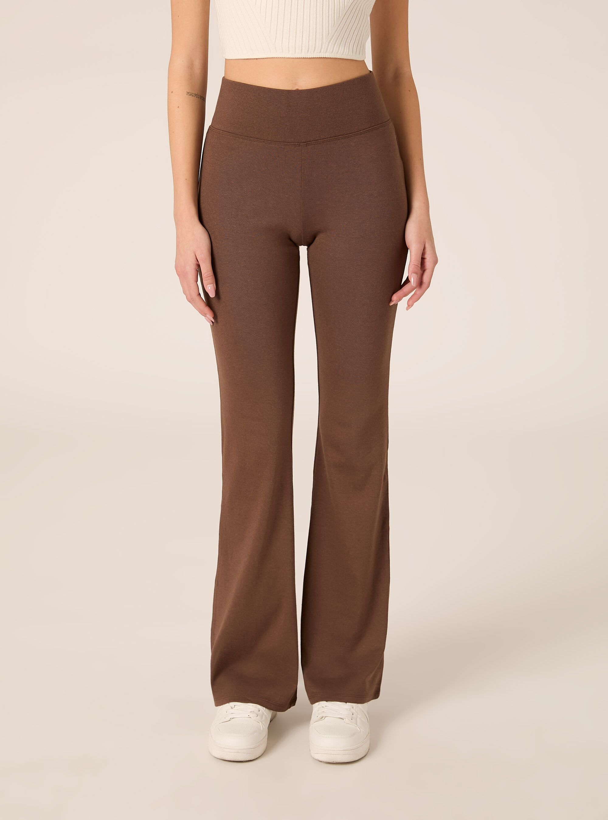 Leggings flare, BR2 BROWN MEDIUM