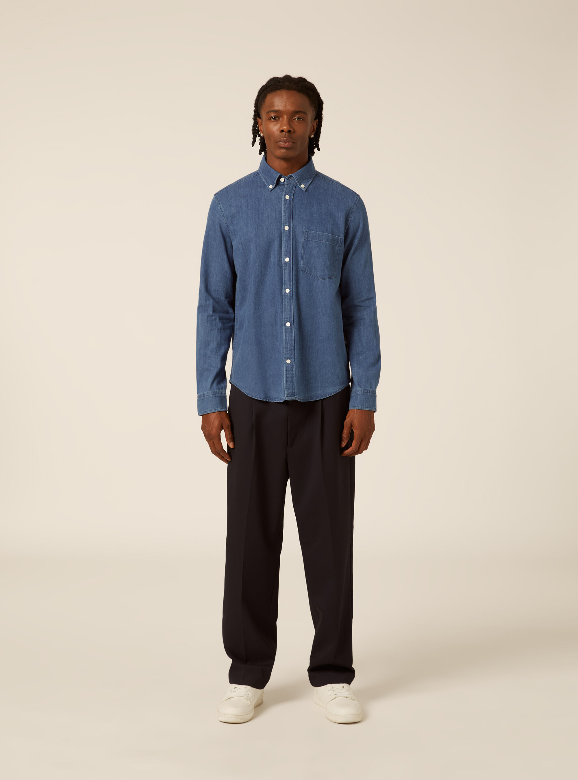 Camicia in denim button down