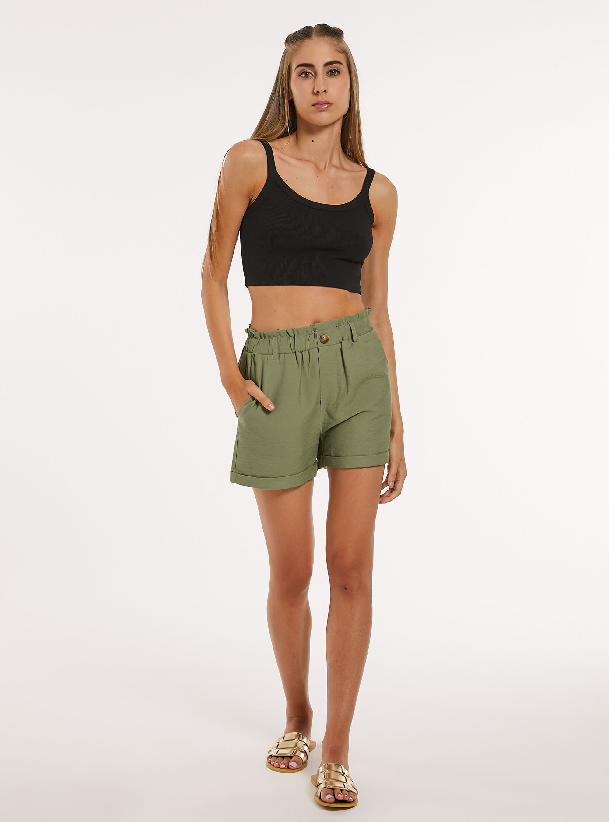 Shorts mit Bonbon-Taille