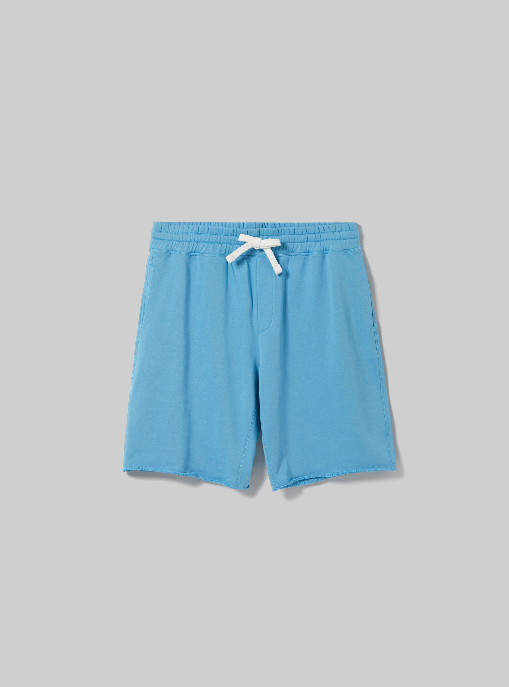 Cotton jogger bermuda shorts, AZ3 AZURE LIGHT