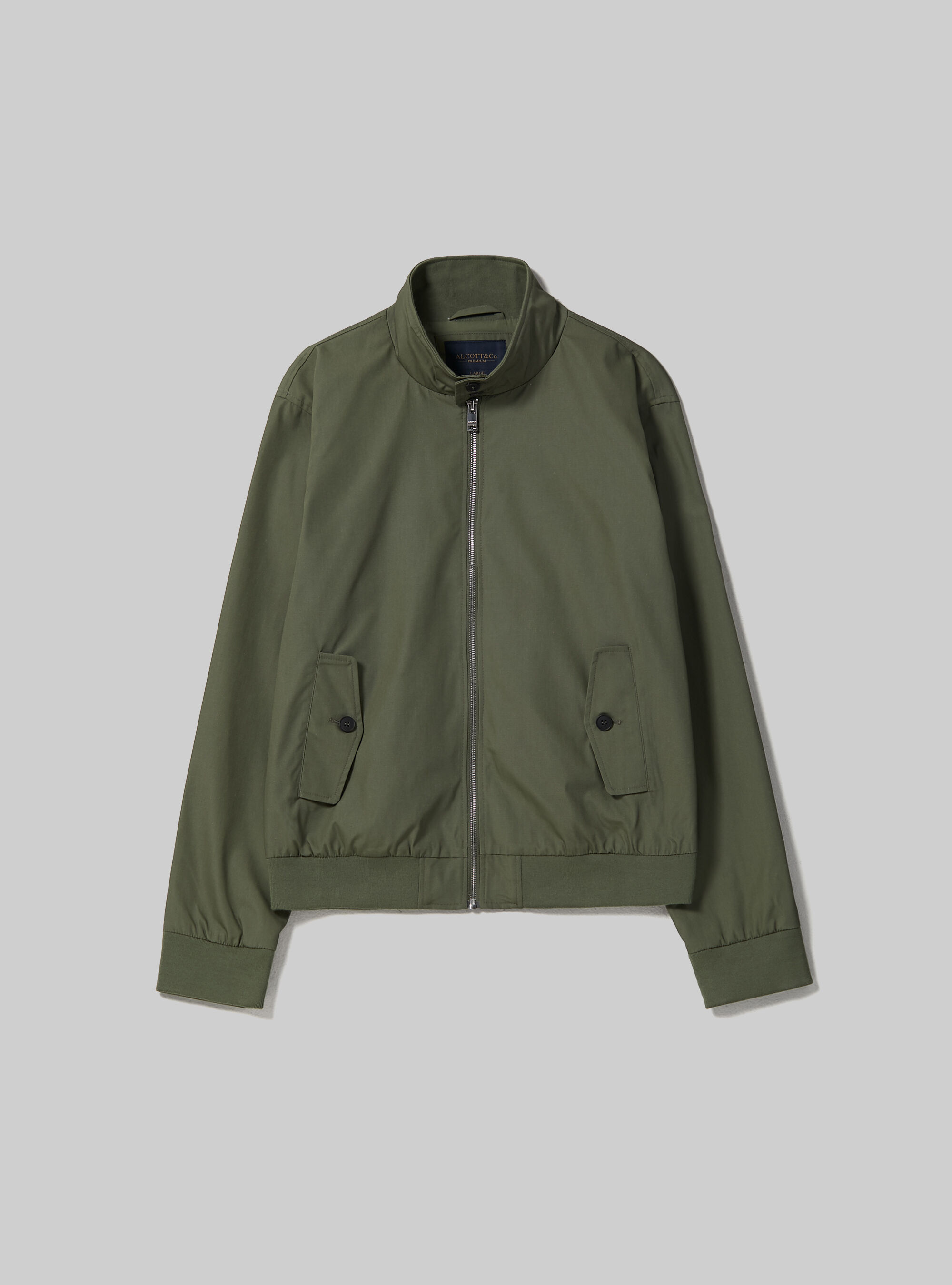Cotton Blend Bomber Jacket