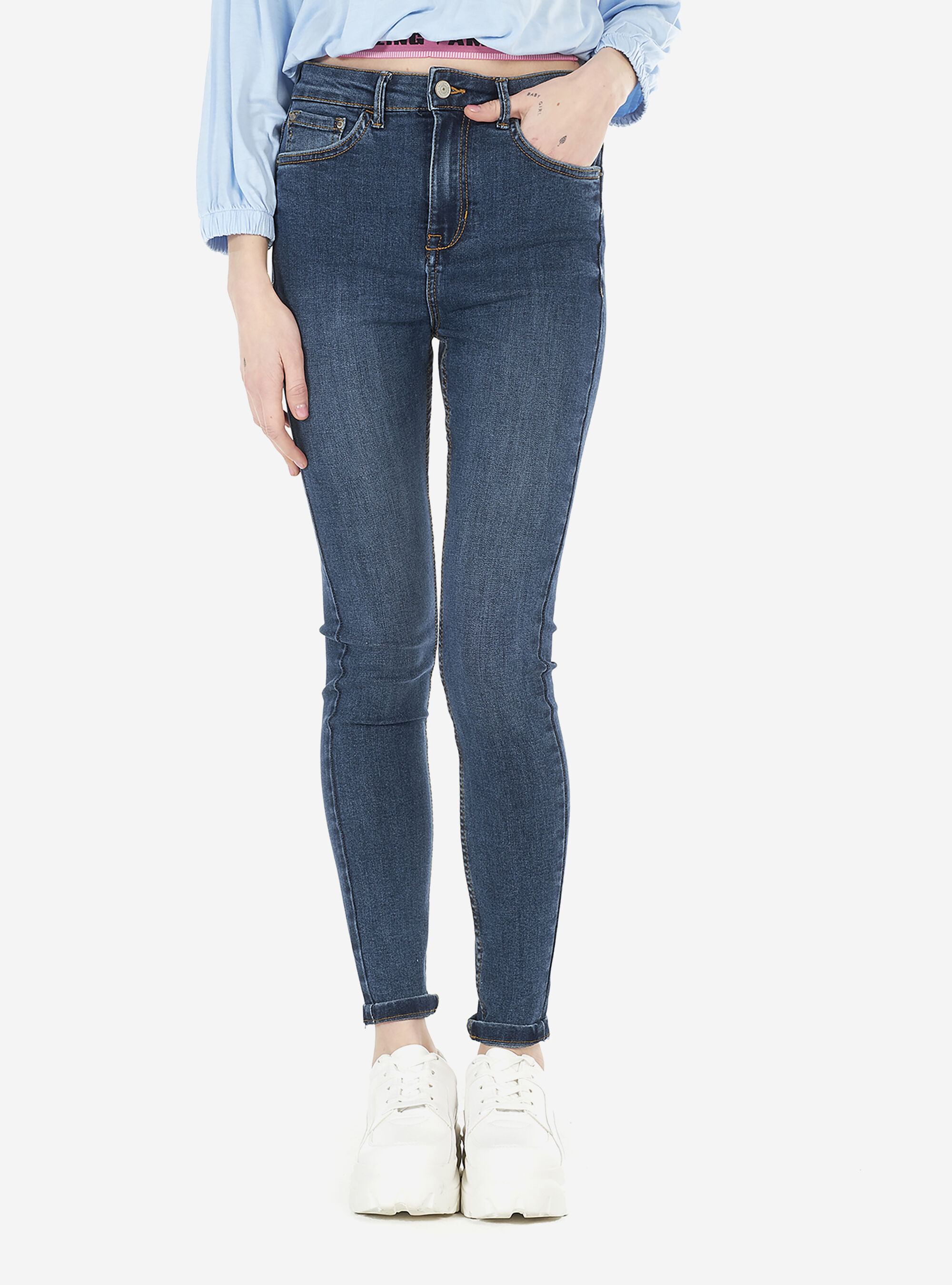 Denim skinny fit high rise, BLU