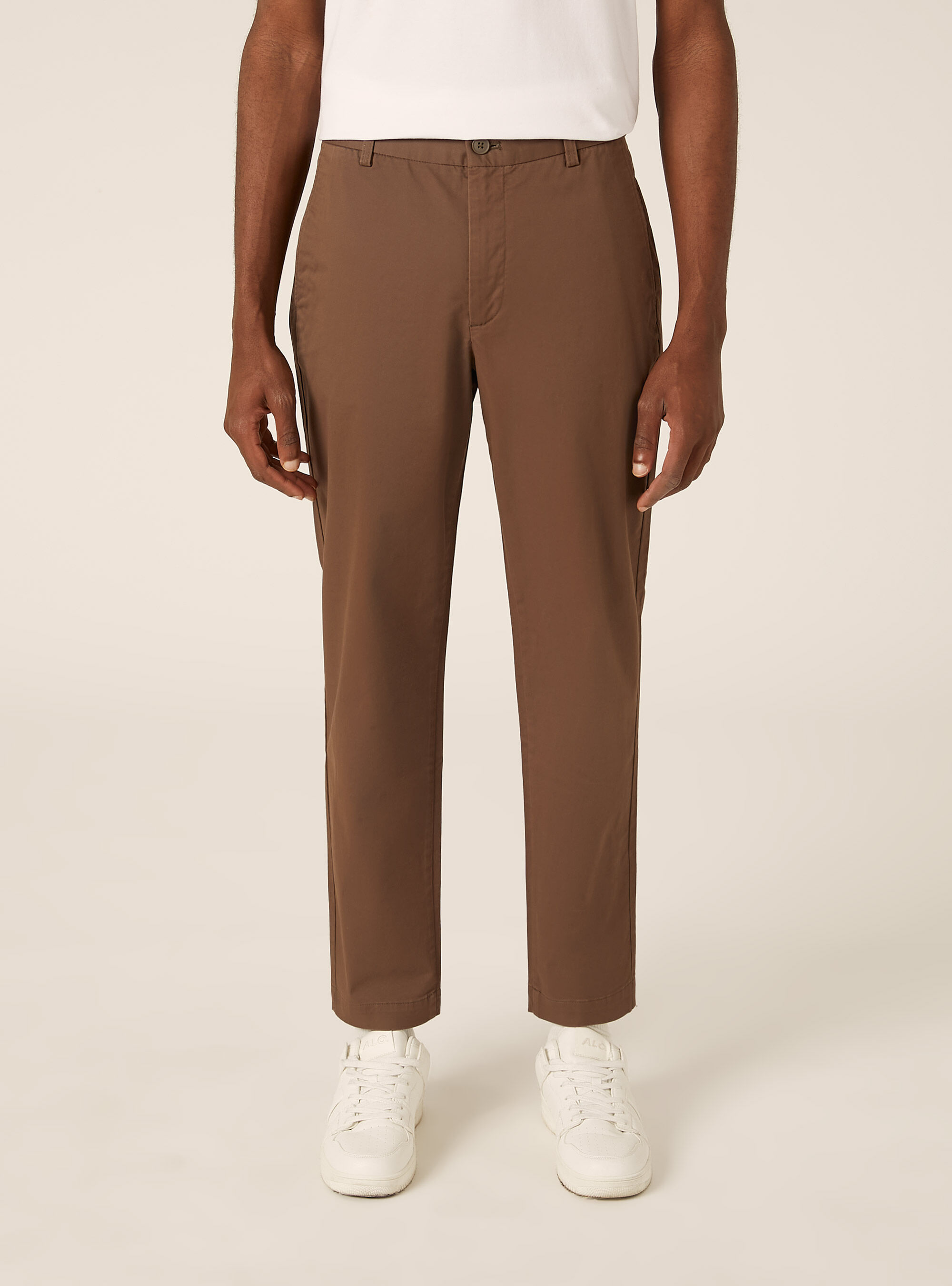 Slim fit chino trousers, BR2 BROWN MEDIUM
