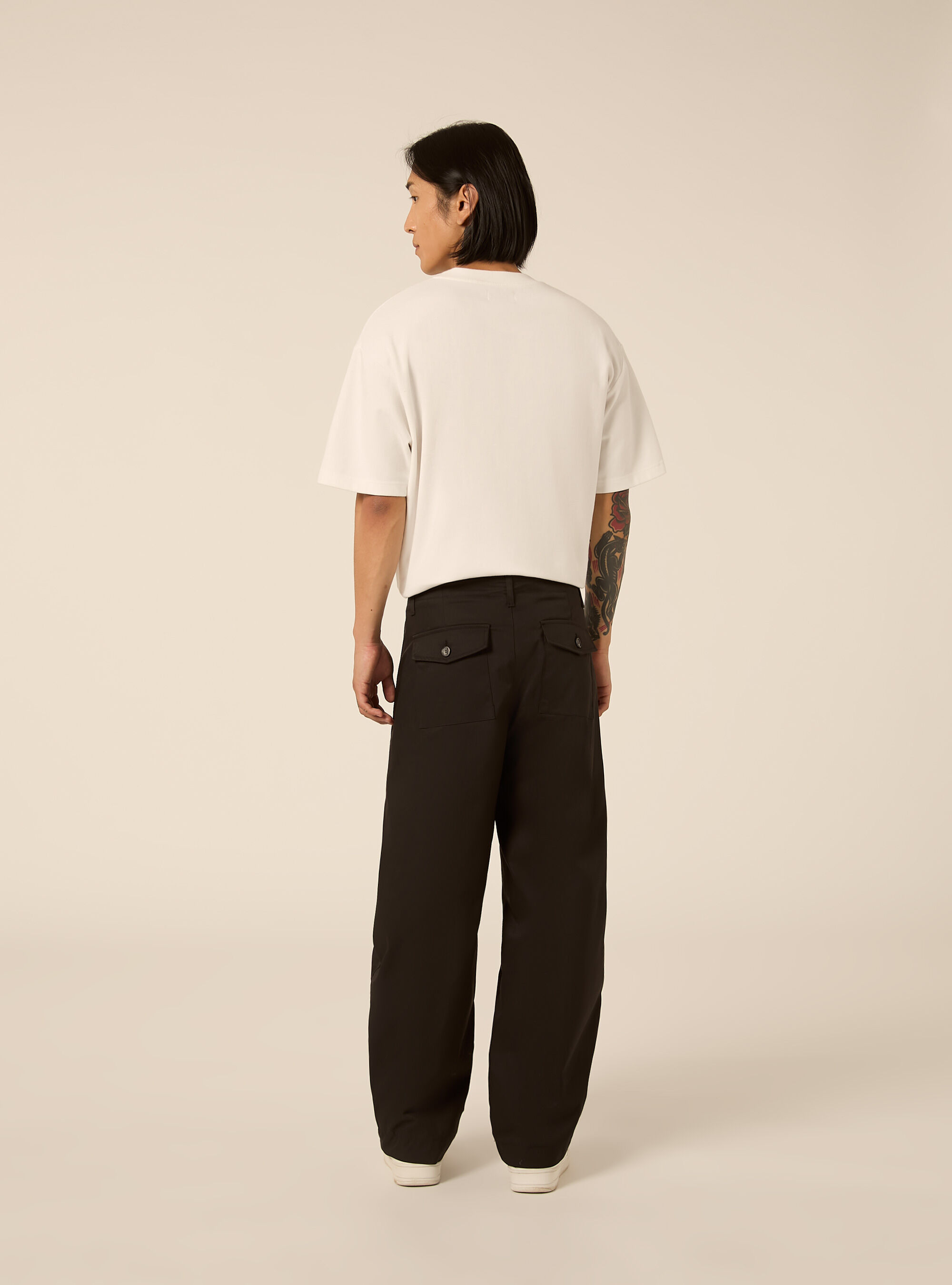 Pantaloni balloon fit, BK1 BLACK