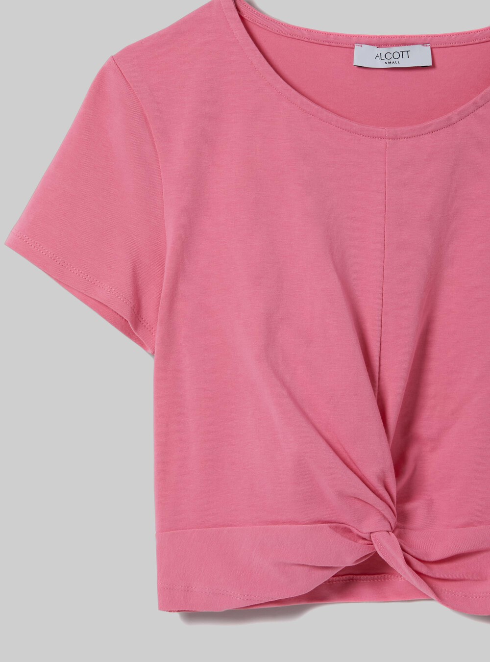 Maglietta cropped con nodo