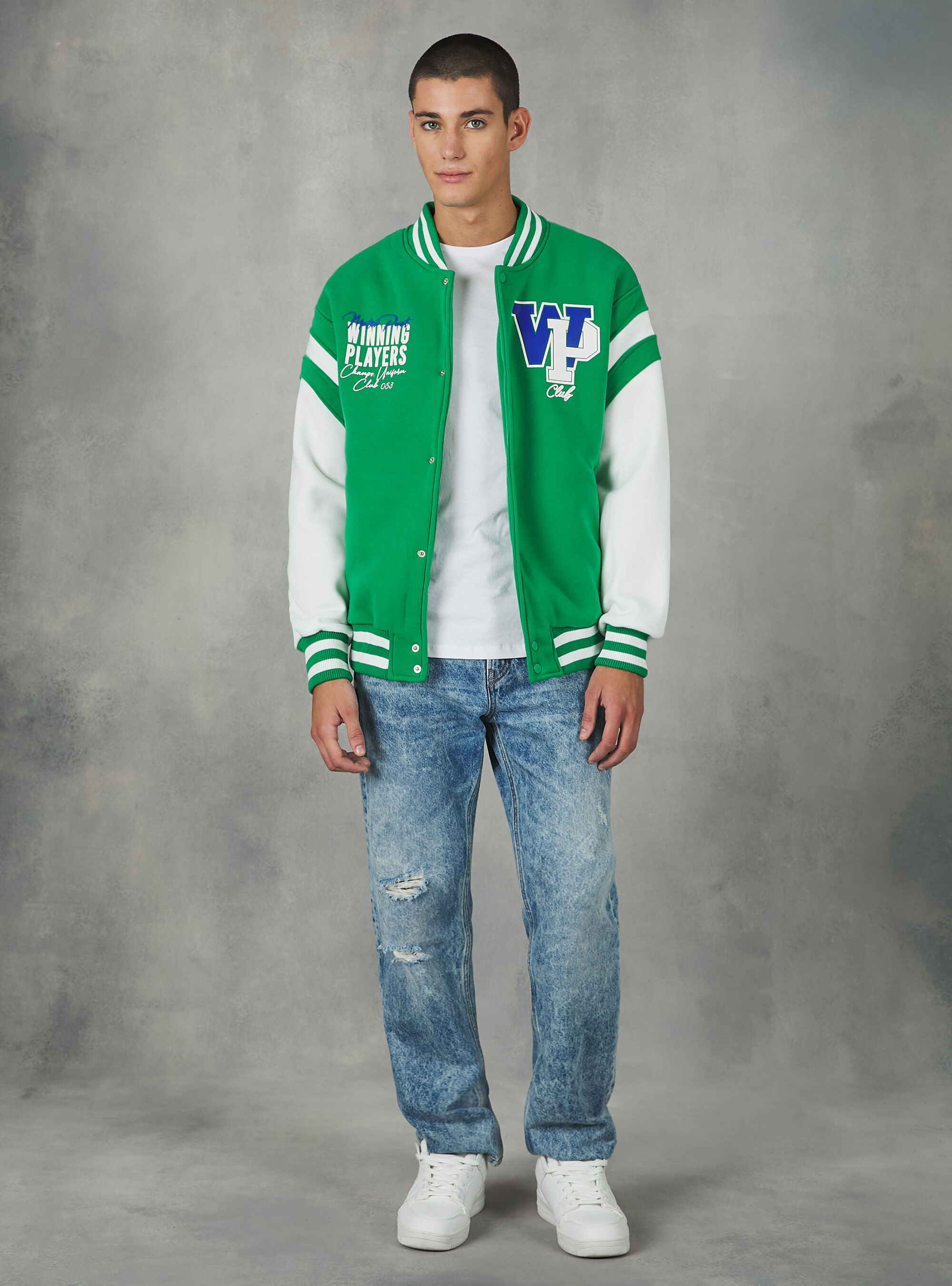 College Bomber jacket avec impression, GN2 GREEN MEDIUM