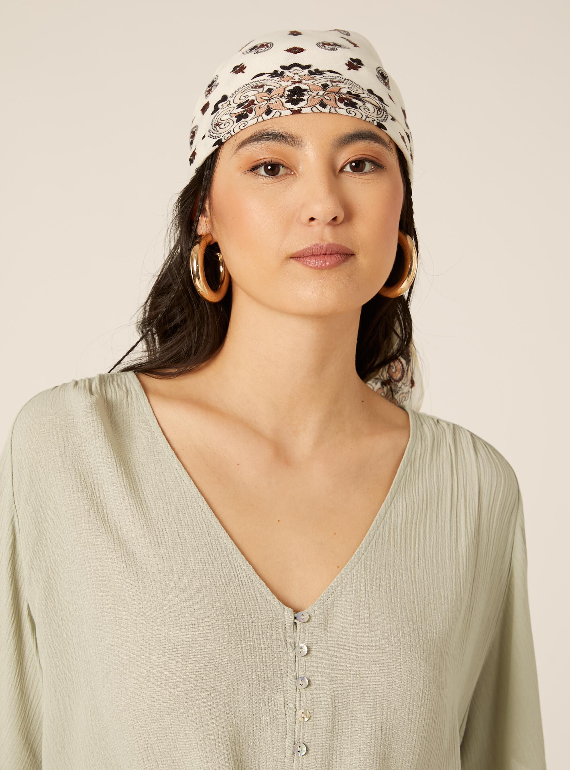 Sciarpa foulard stampa paisley