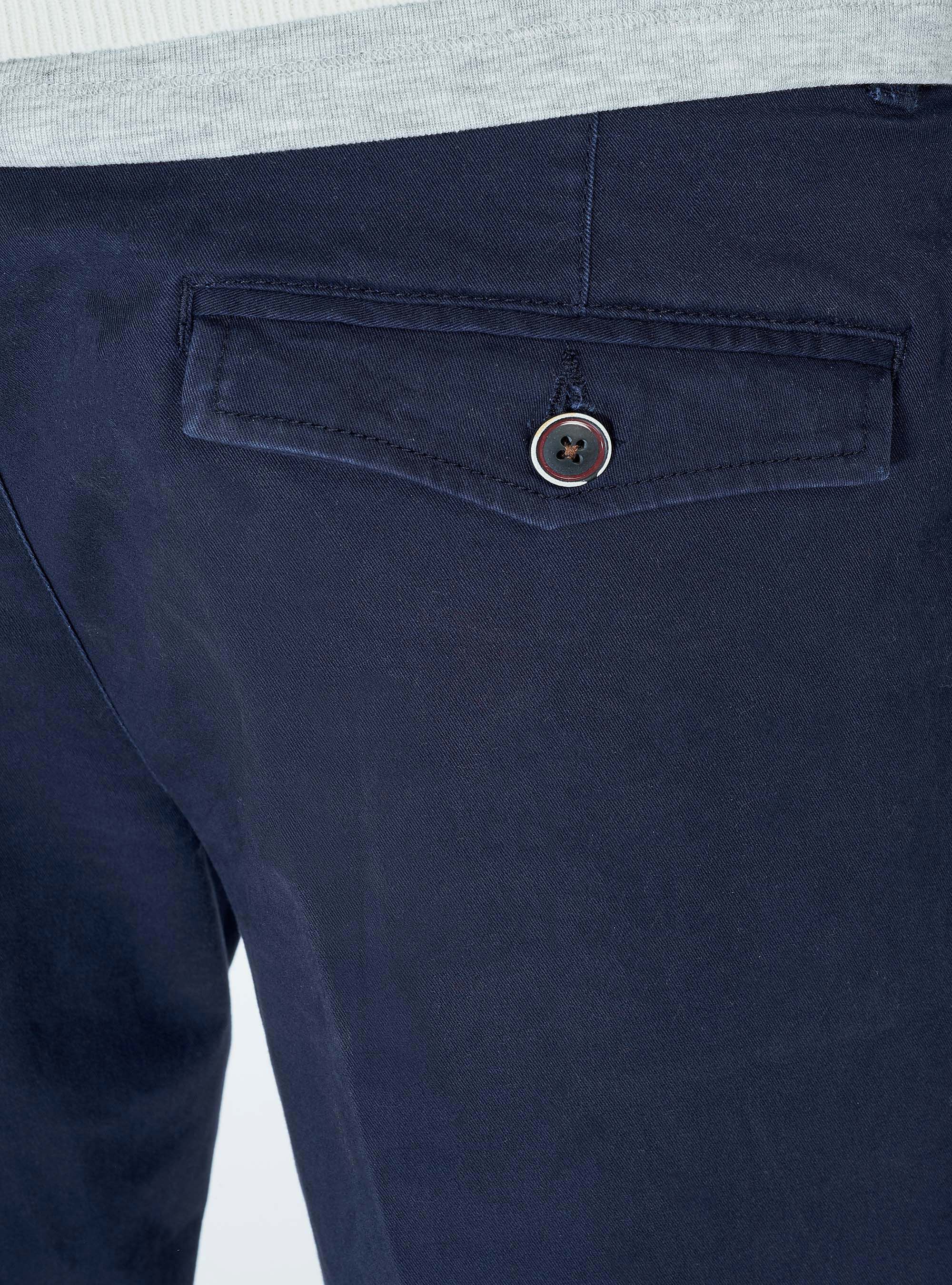 SLACK SLIM FIT PANTS, BLUE NAVY