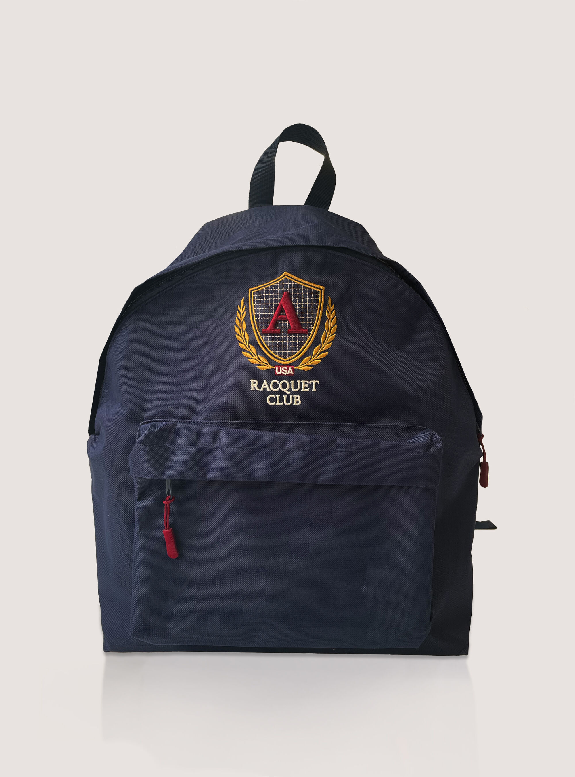 Zaino college con ricamo, BLUE NAVY