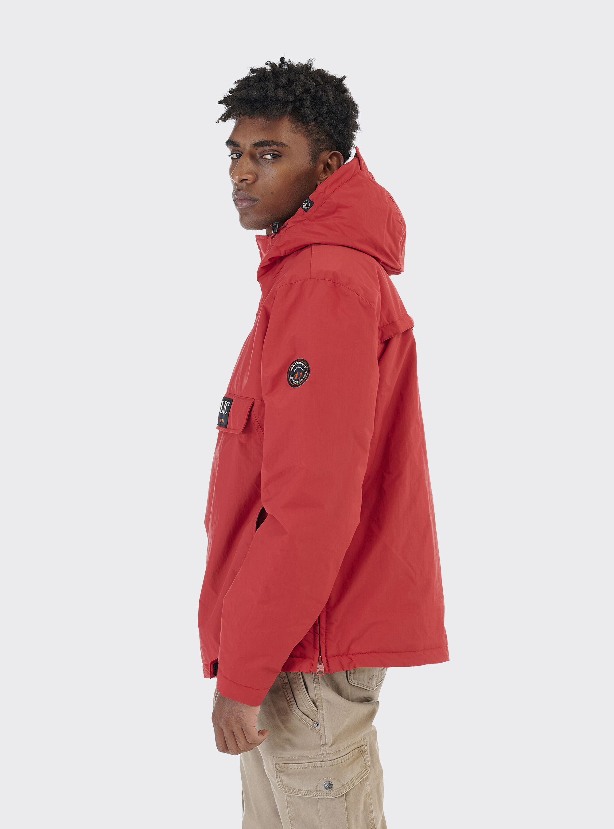 Red anorak jacket discount