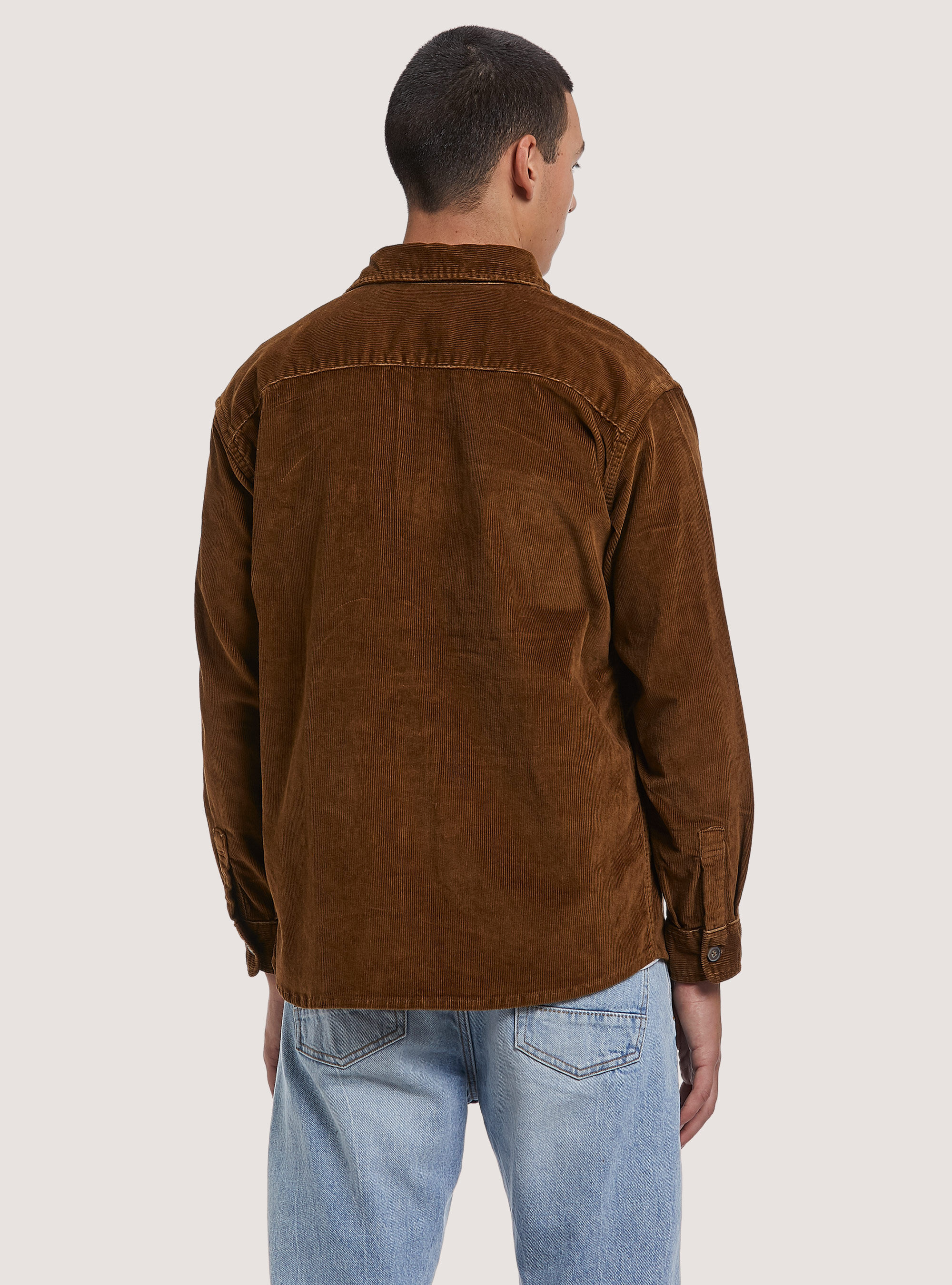 Camicia in velluto a costine, TB2 TOBACCO MEDIUM