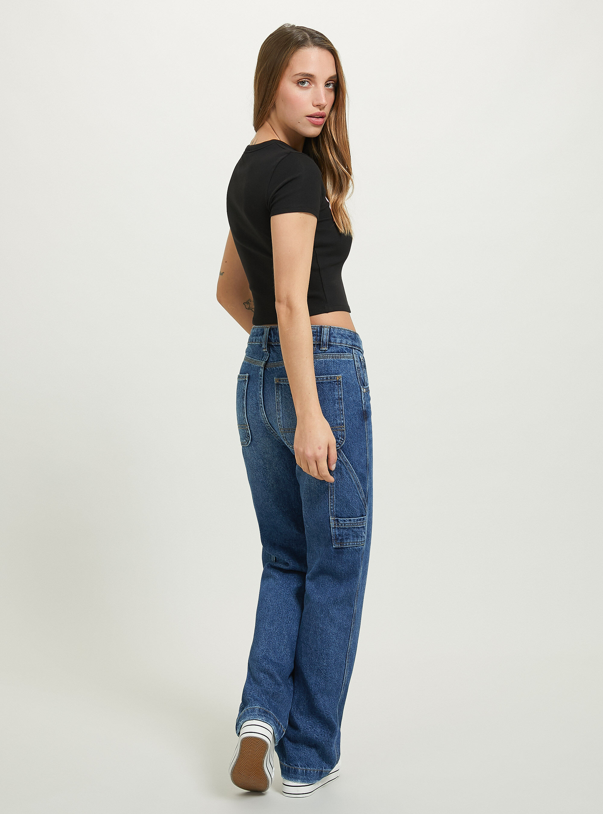 T-shirt court avec imprim&eacute; universitaire, BK1 BLACK