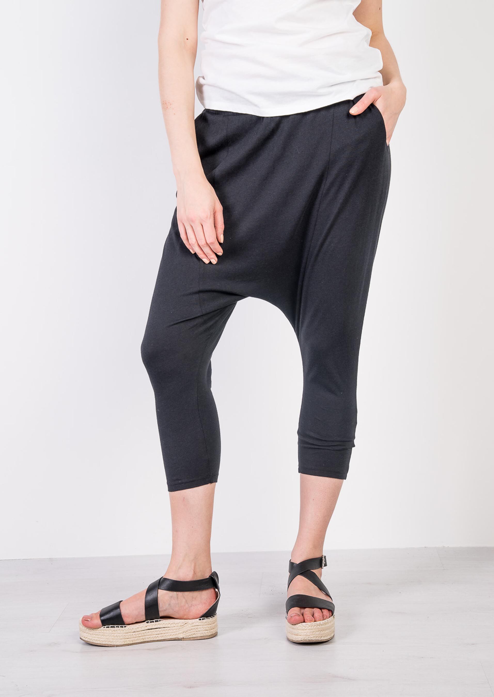 Pantaloni cavallo on sale basso donna