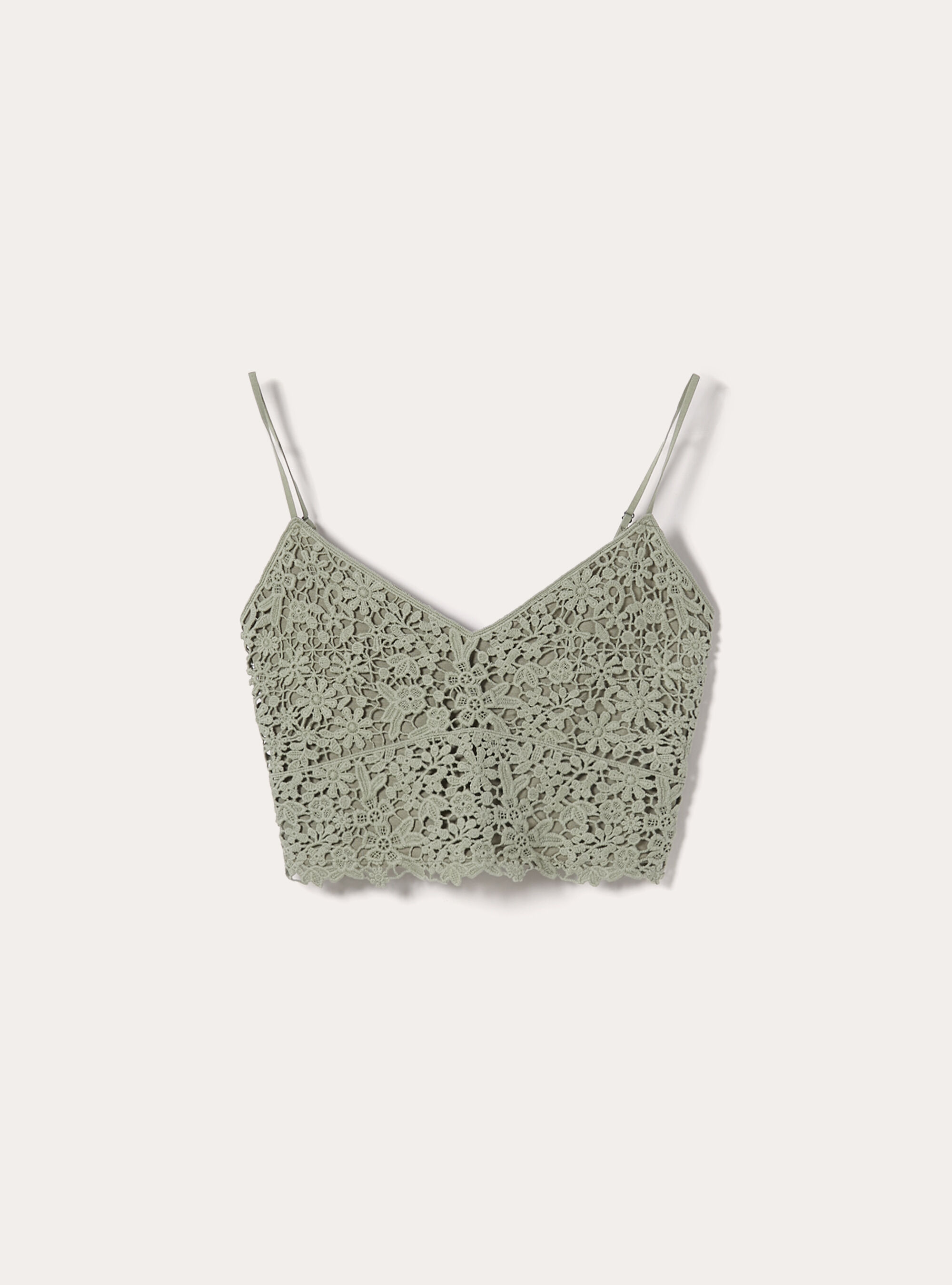 Crochet strappy top, KY2 KAKY MEDIUM